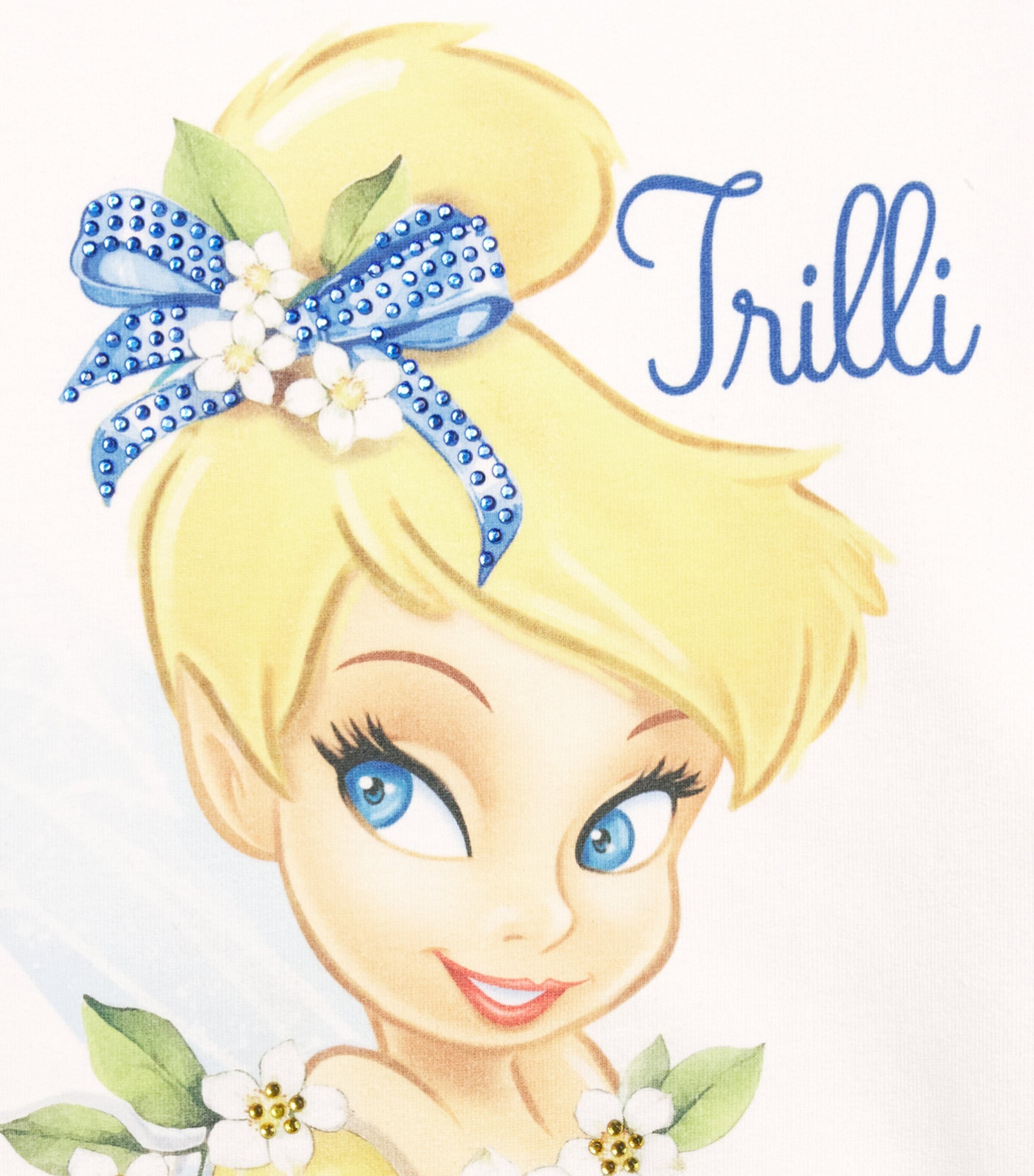 Monnalisa x Disney Tinker Bell Sweatshirt (2-12 Years) Optical White Image 3