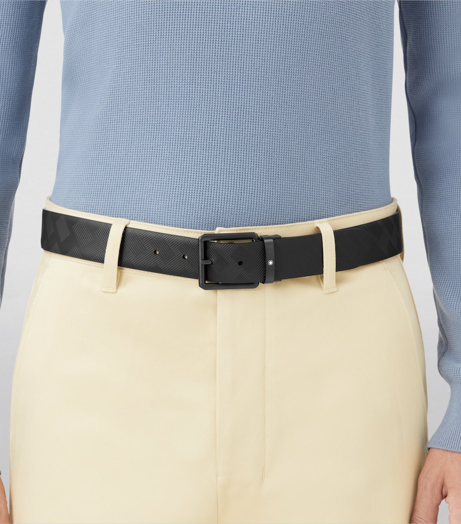 Leather Patterned Belt BLACK Image 2