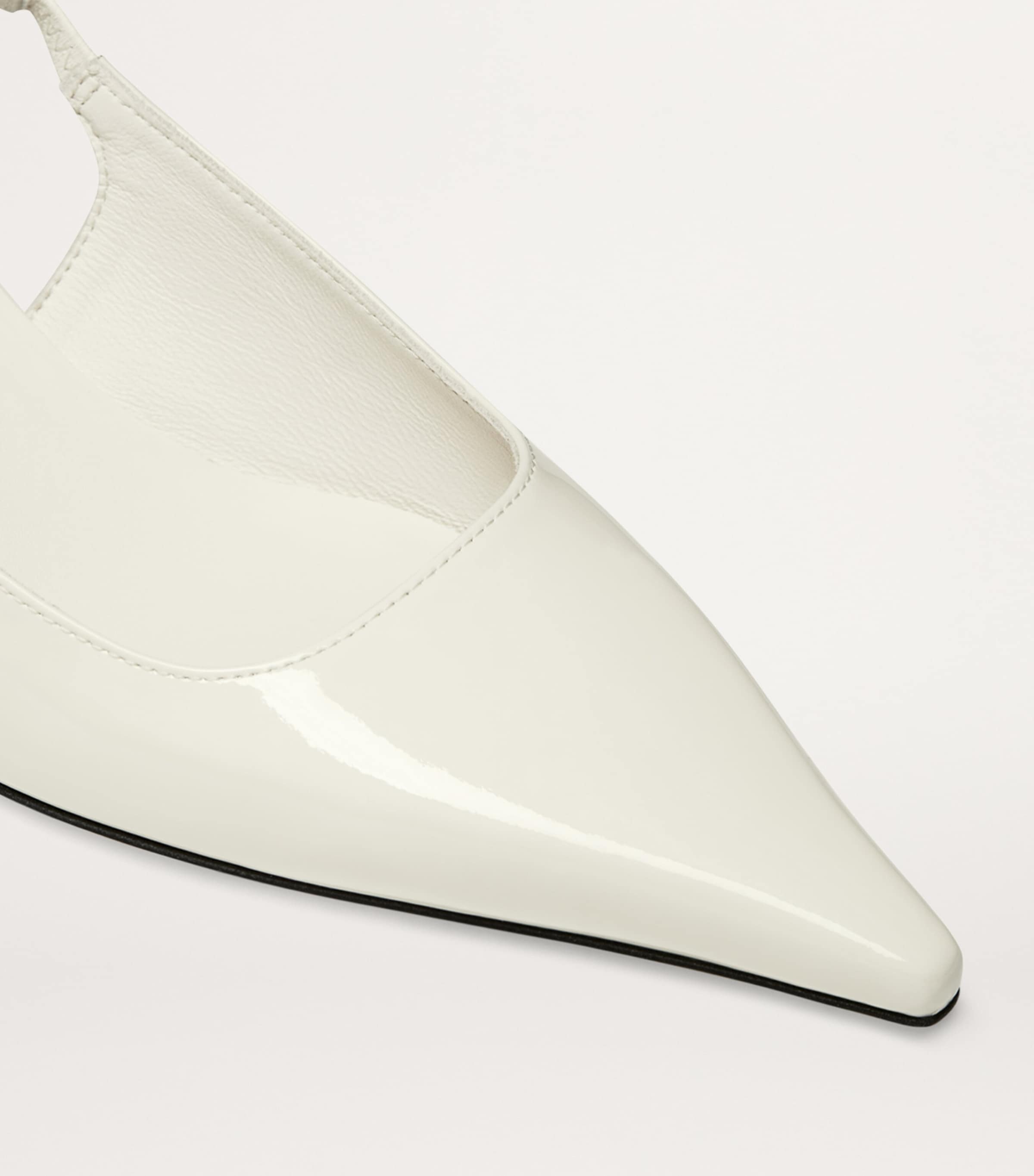 Amel 50 Leather Slingback Pumps LATTE Image 2