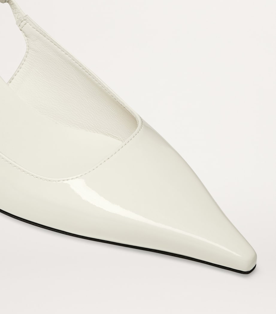 Amel 50 Leather Slingback Pumps LATTE Image 2