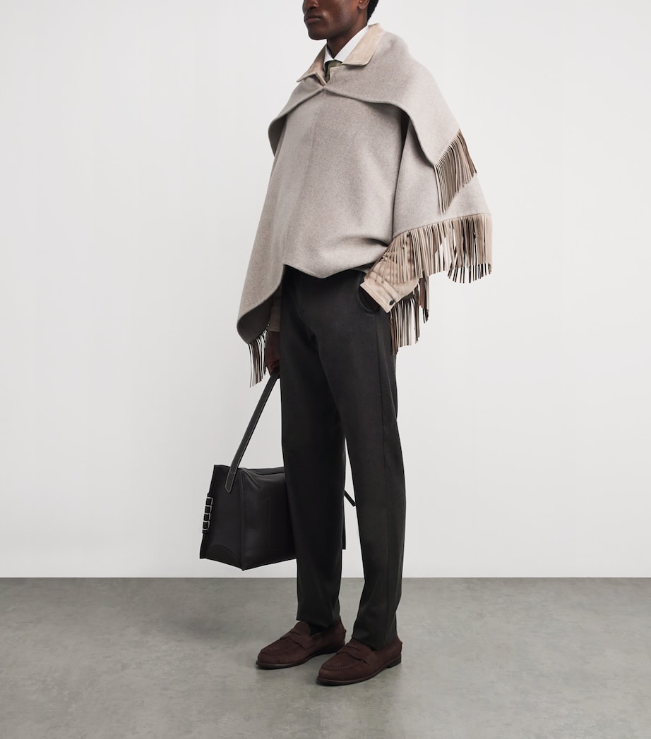 Wool Drawstring Straight Trousers 501 Image 2