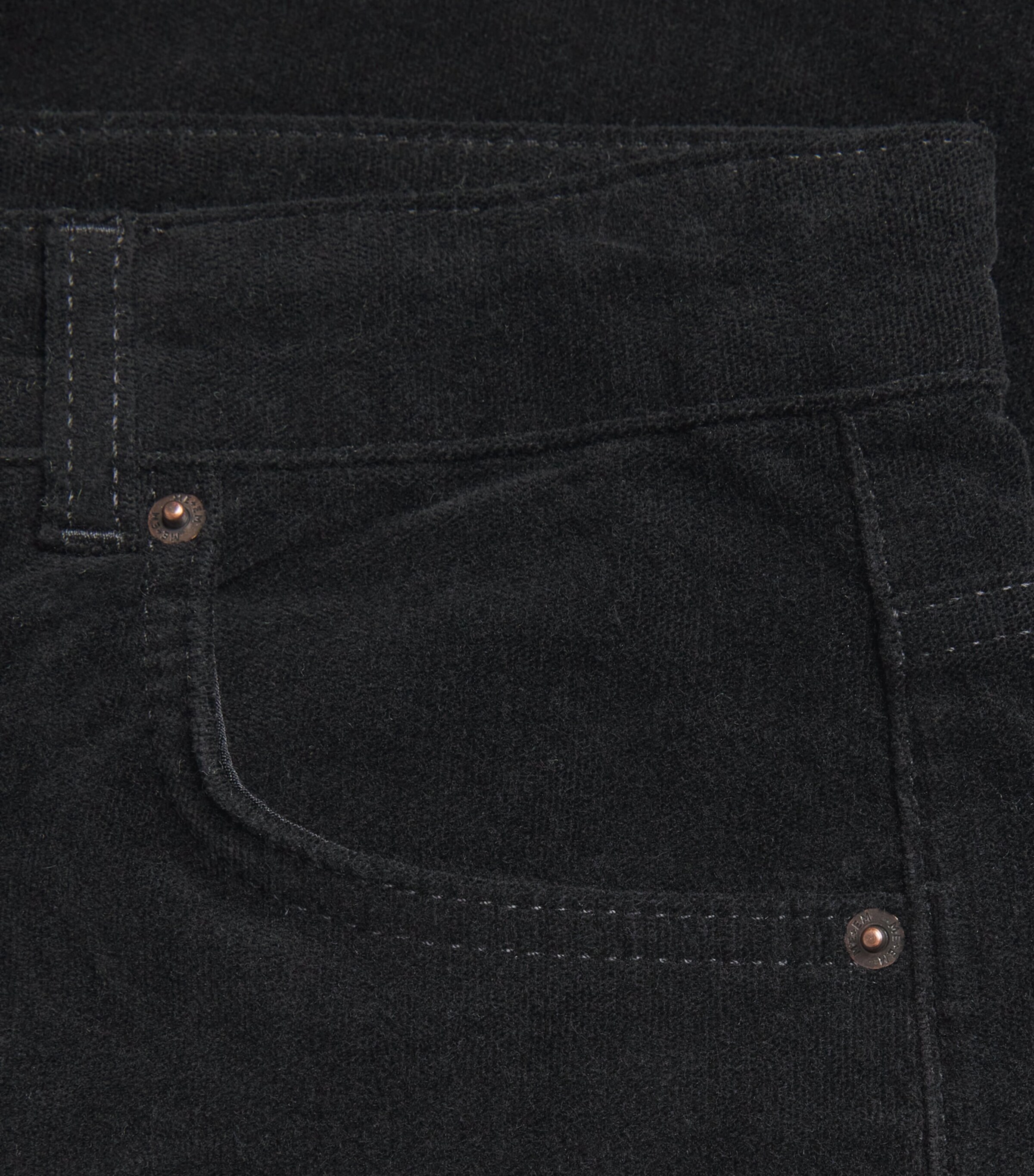 ME+EM Womens Corduroy Ultimate Wide-Leg Jeans Black Image 5