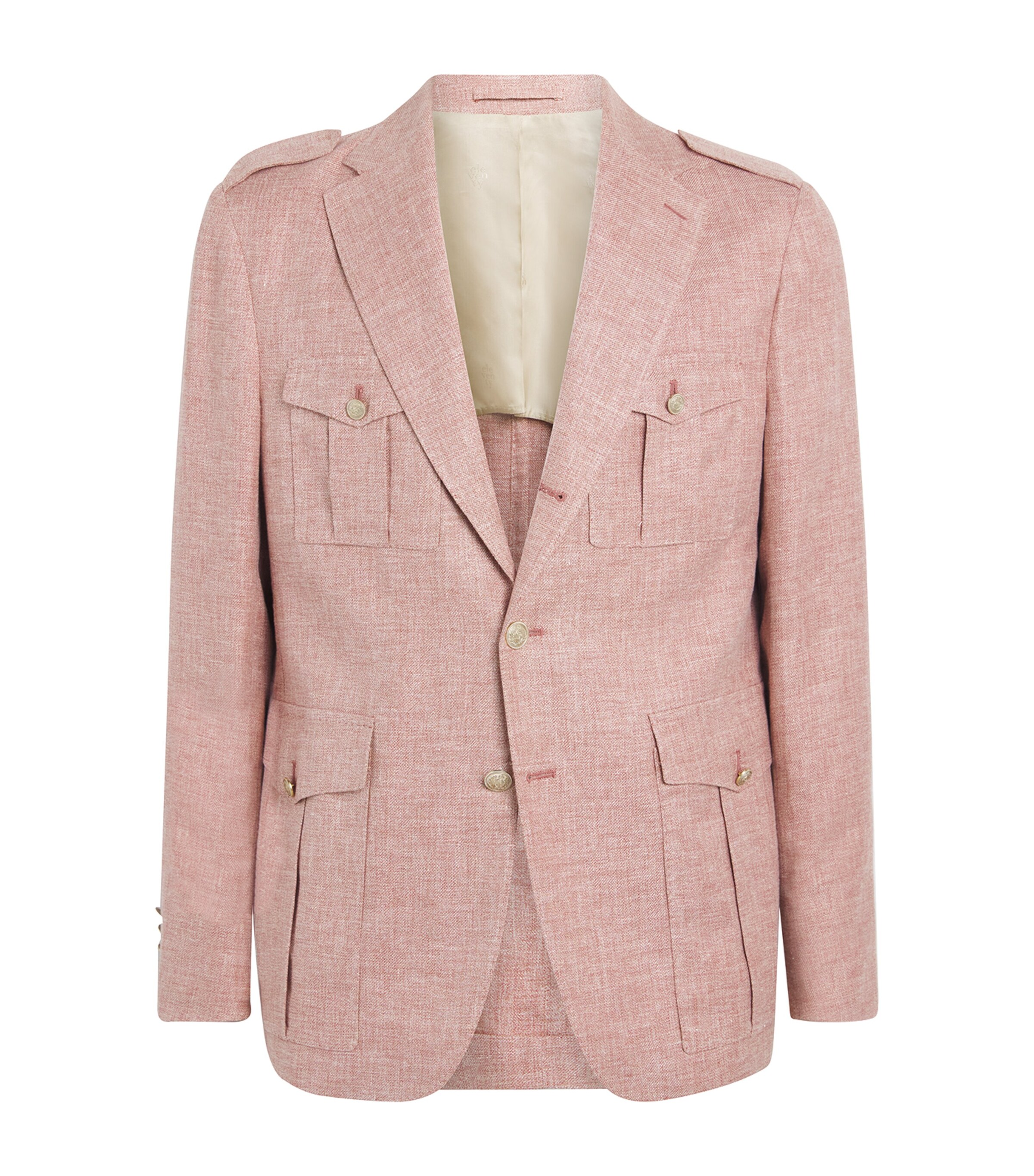 Eleventy Mens Linen-Cashmere-Silk Sahara Jacket Sale Himalaya Image 1
