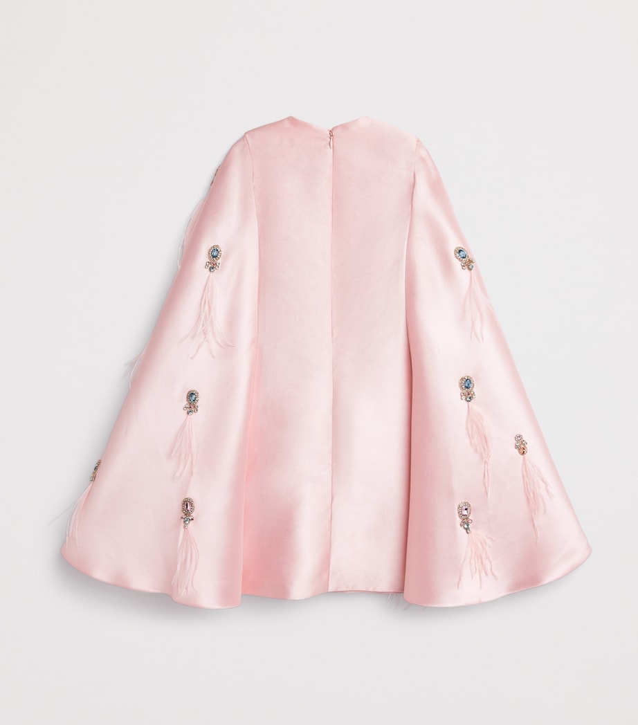 Embellished Cape Dress (2-14 Years) PINK Image 2