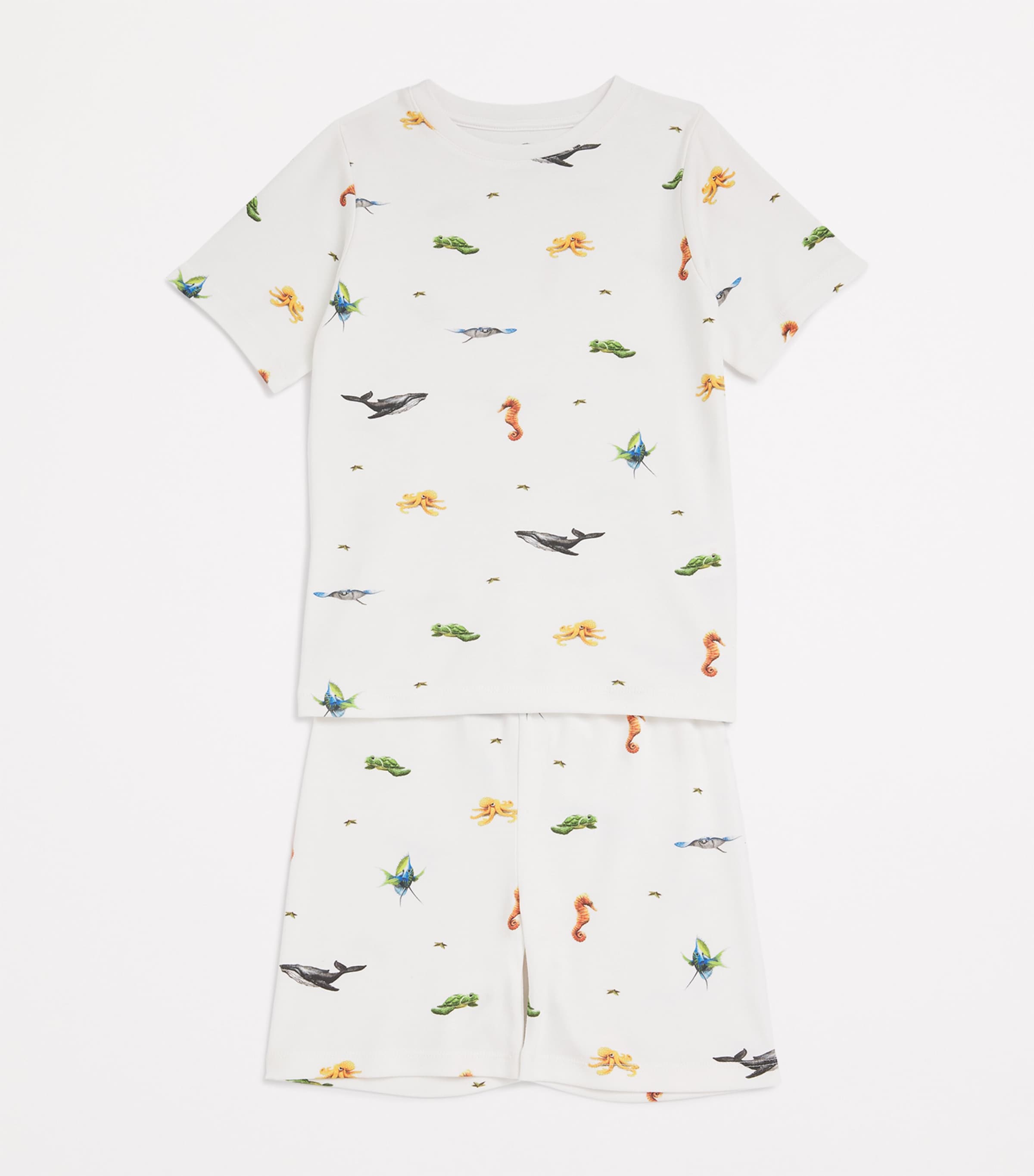 Blue Lagoon - Everyday Set <br> Kids Embroidered Cotton Notched Pajama Set