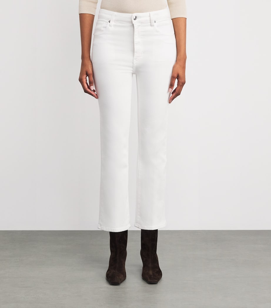 The Reboot Crop Bootcut Jeans WHITE Image 3