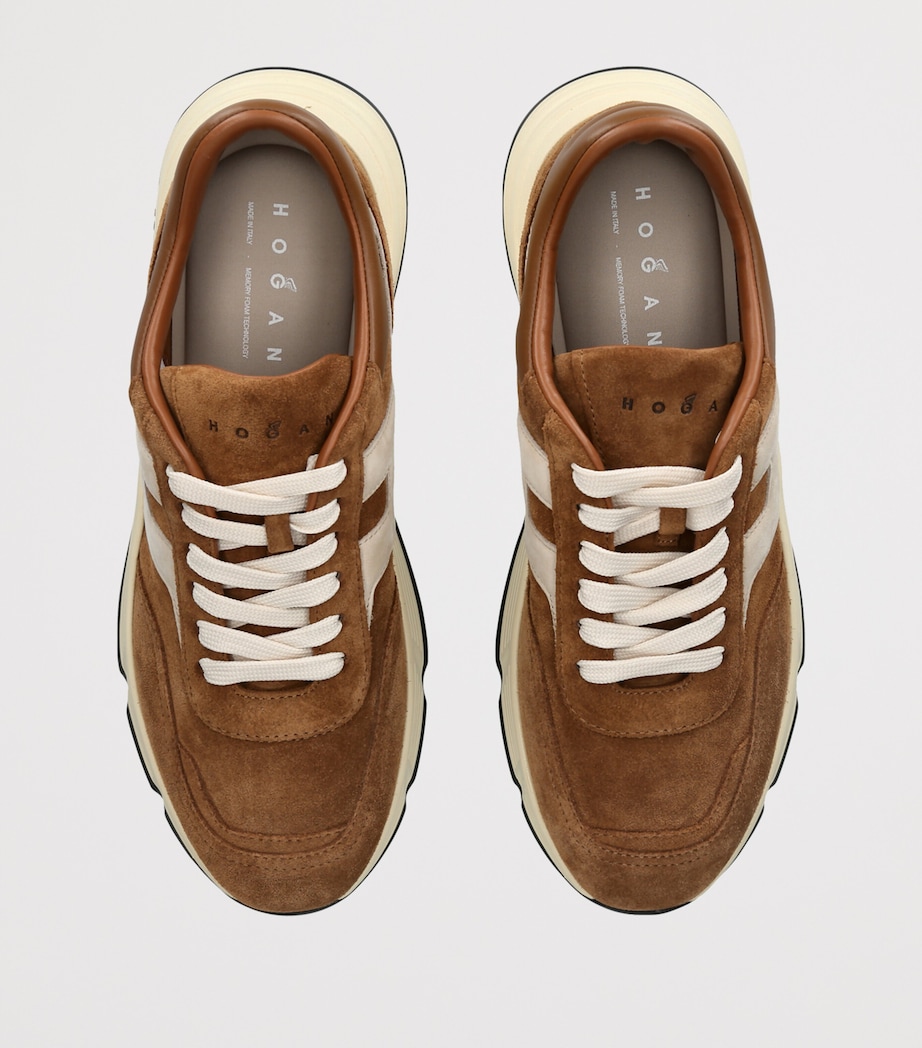 Hogan Suede Hyperlight Sneakers Tan Comb Image 3