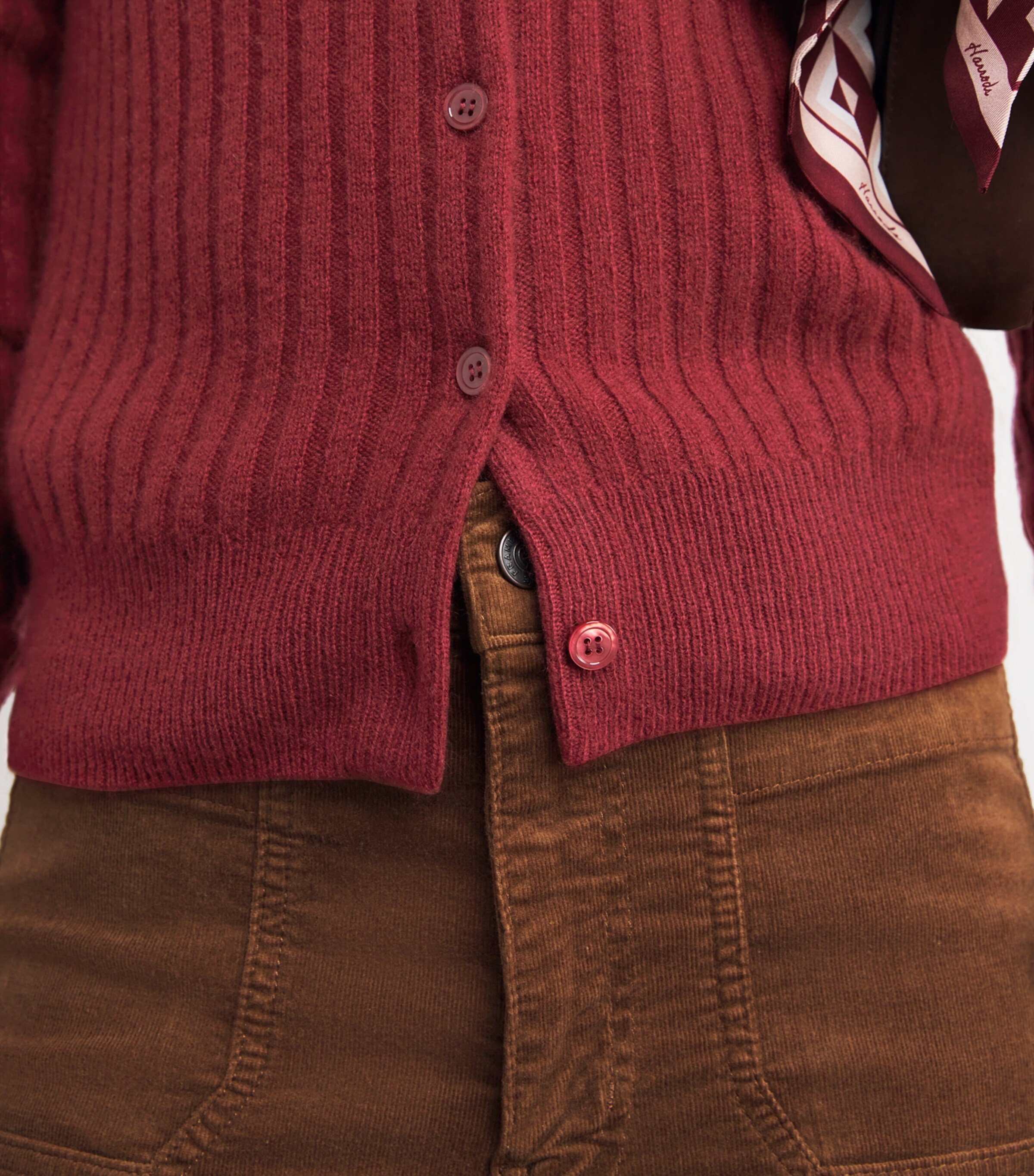 Cashmere Danaë Cardigan MALBEC Image 6