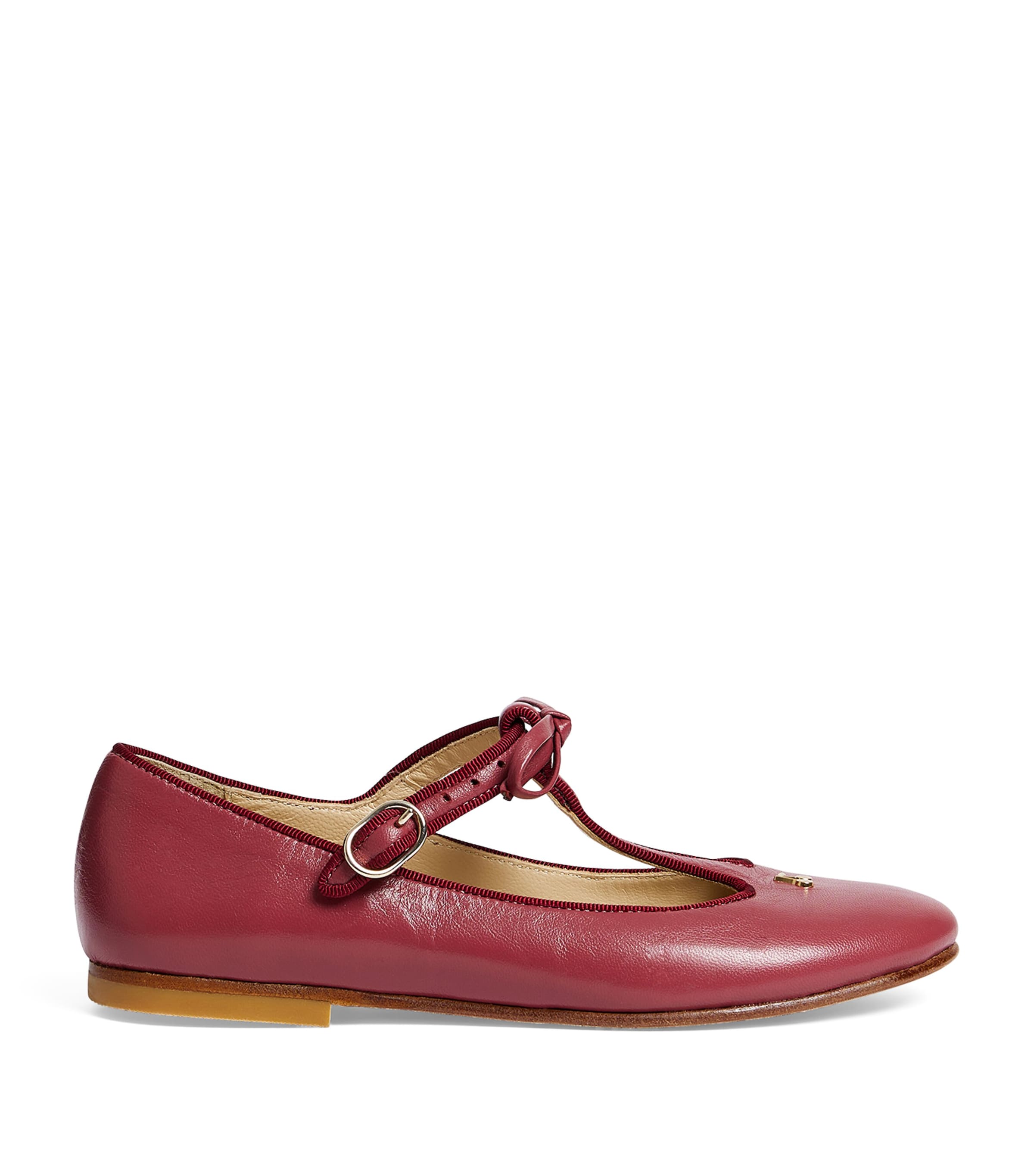 Leather Joyce Ballet Flats BORDEAUX Image 1