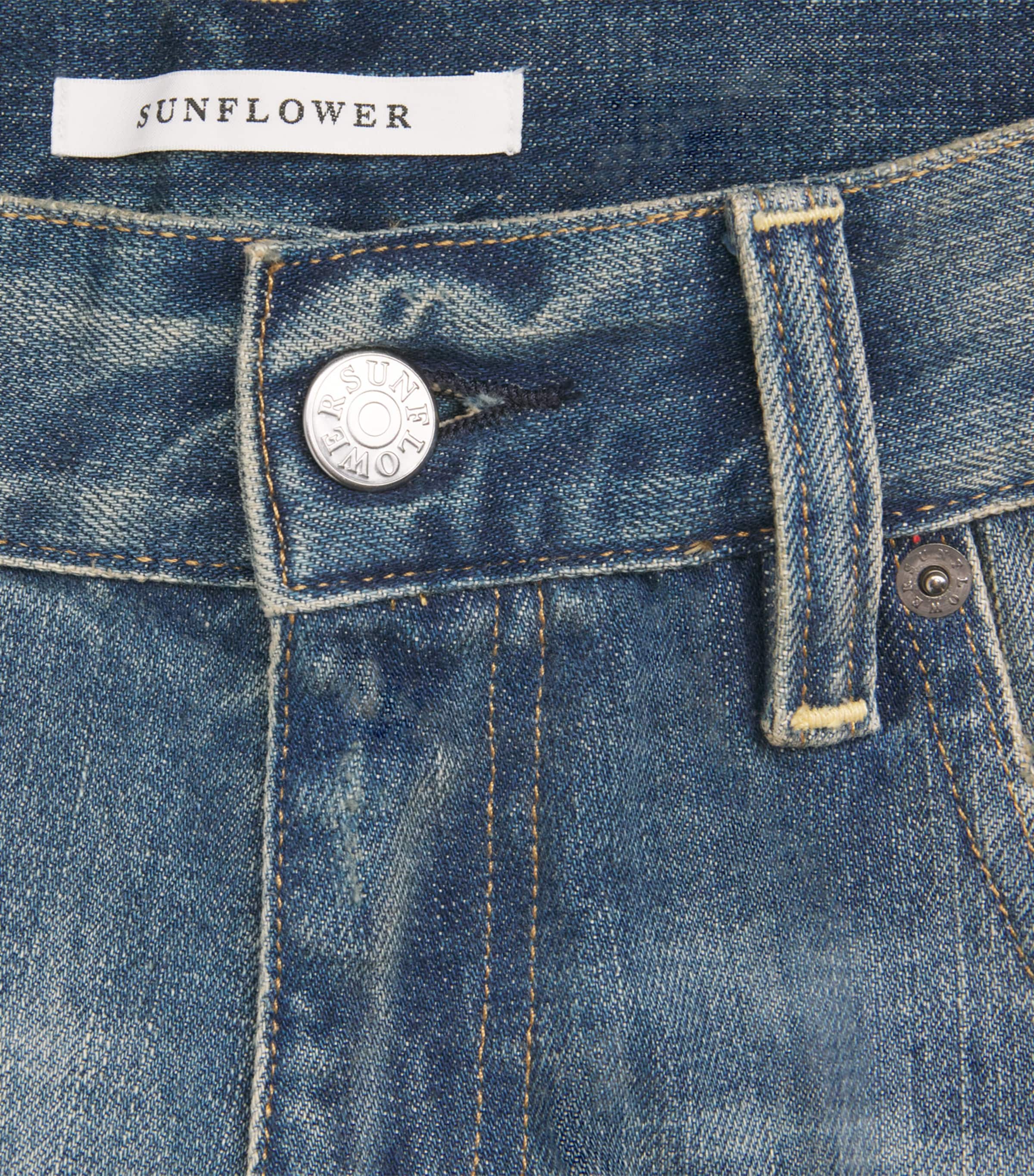 Sunflower Mens Distressed Denim Shorts Denim Image 6
