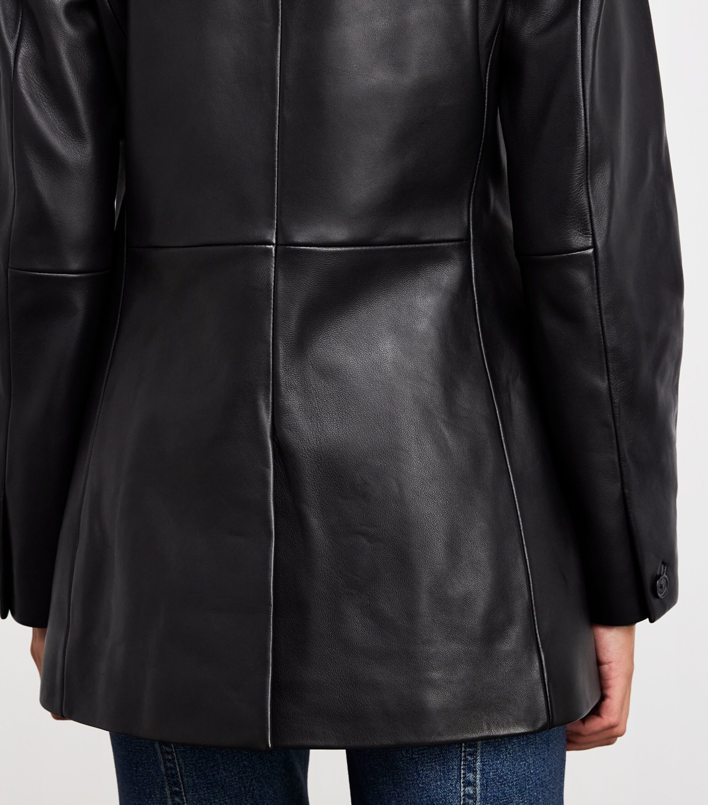 Ash Leather Jacket BLACK Image 6