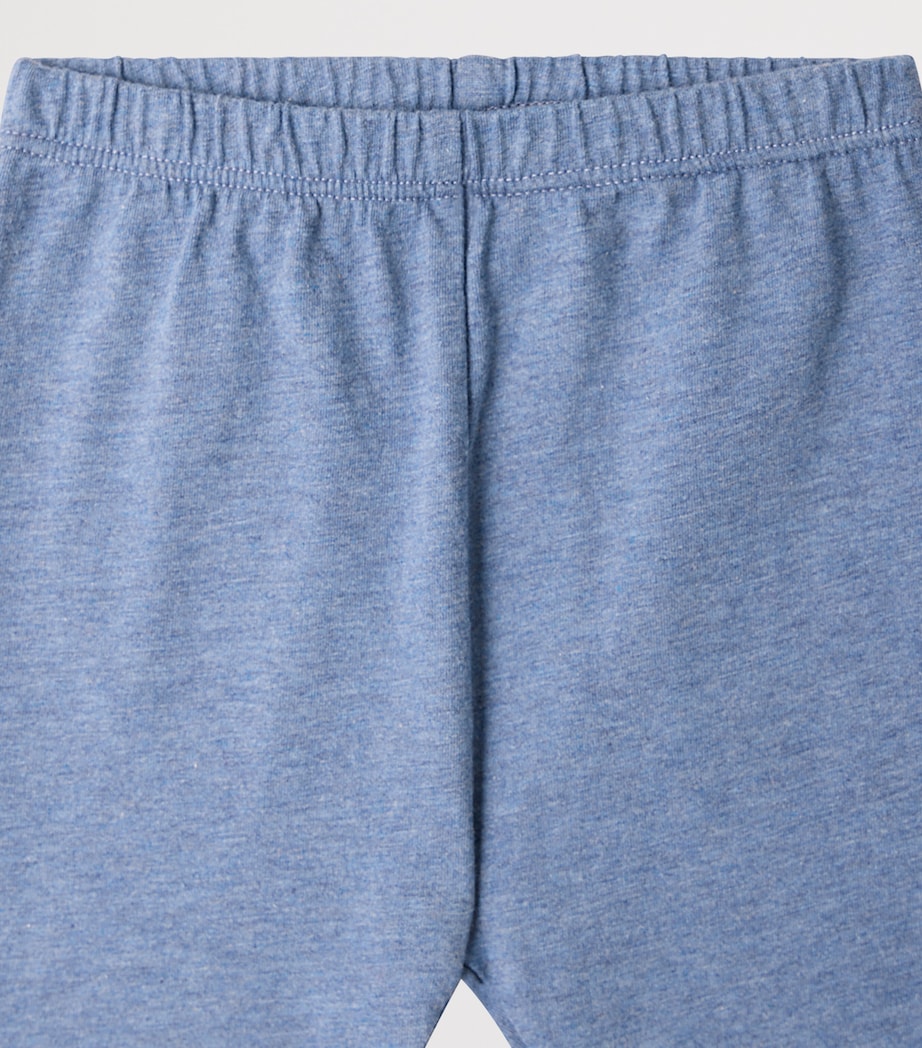 Bonpoint Cotton Leggings (3-18 Months) Bleu Du Nord Image 3