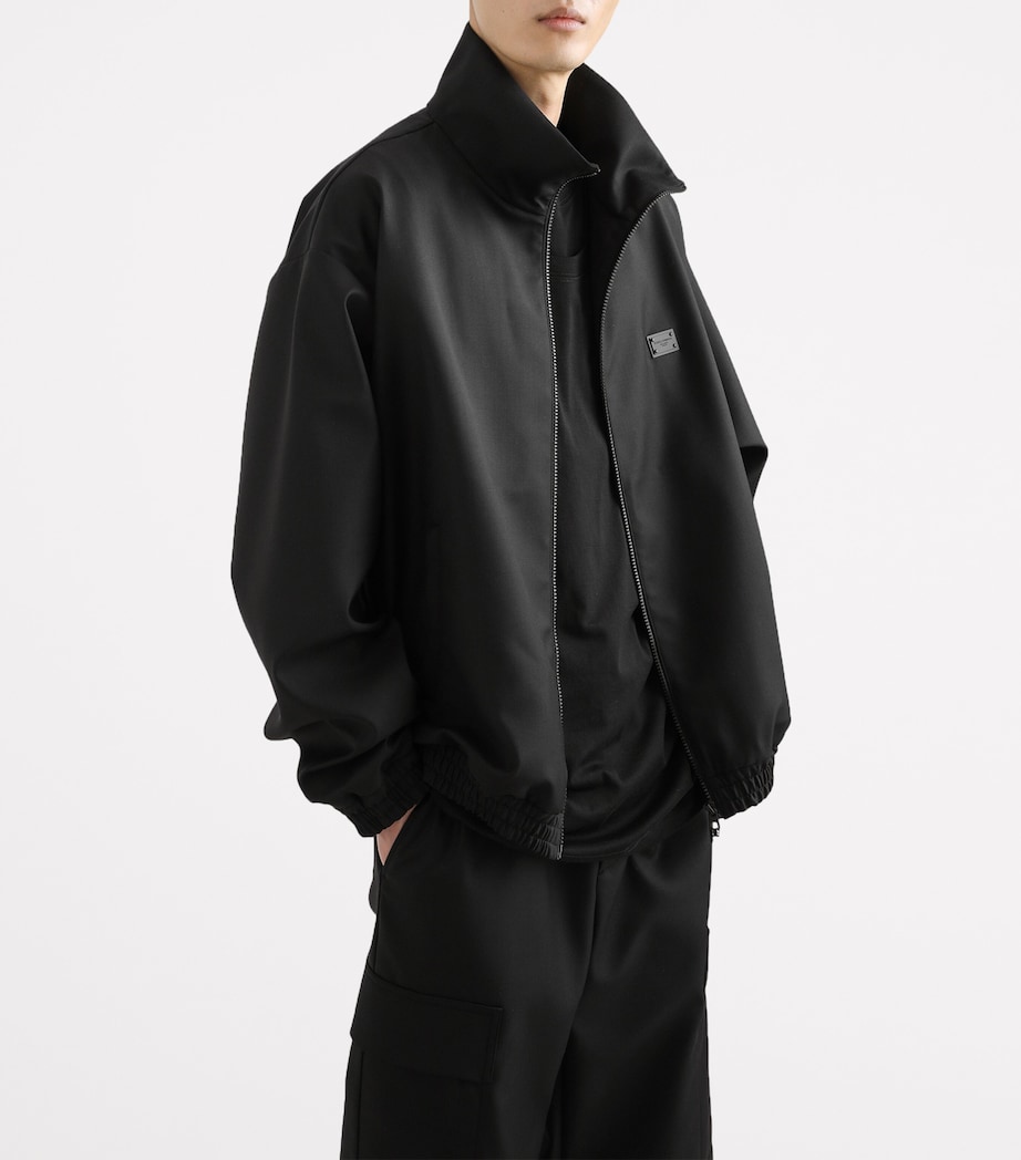 Virgin Wool Logo Tag Jacket N0000-BLACK Image 3