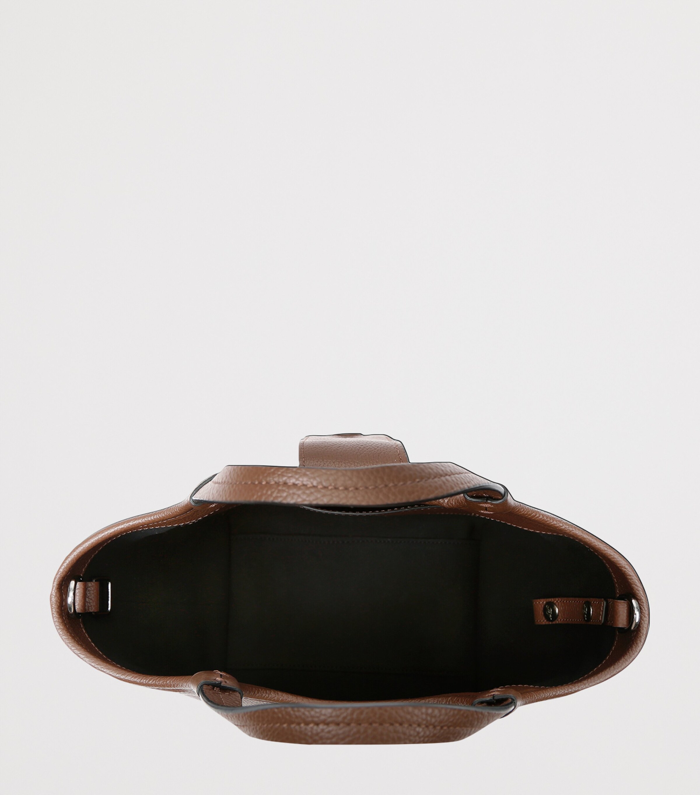 Roger Vivier Mini Leather Viv' Choc Tote Bag Brown Image 2