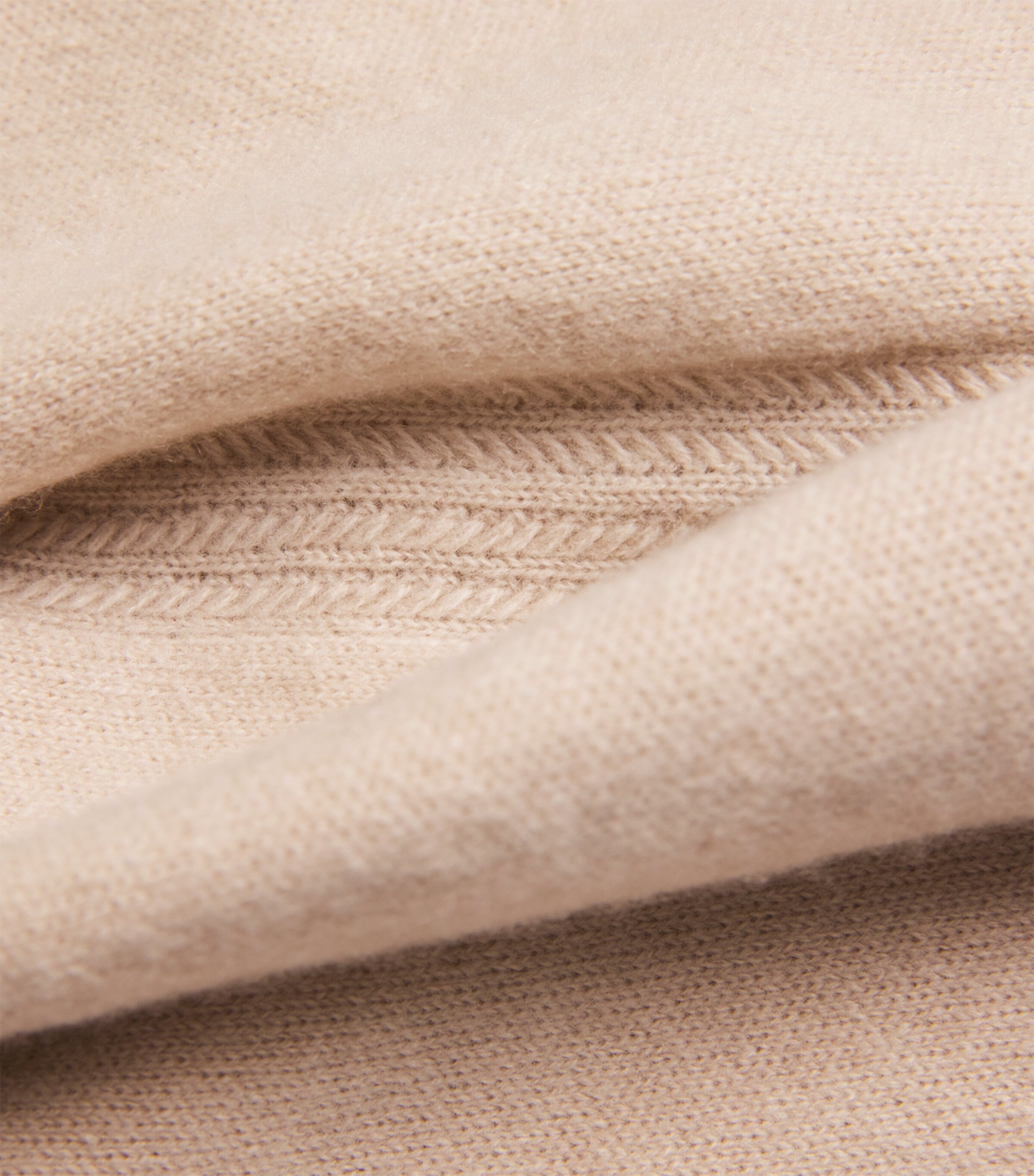 Colombo Mens Kid Cashmere Crew-Neck Sweater Beige Image 5
