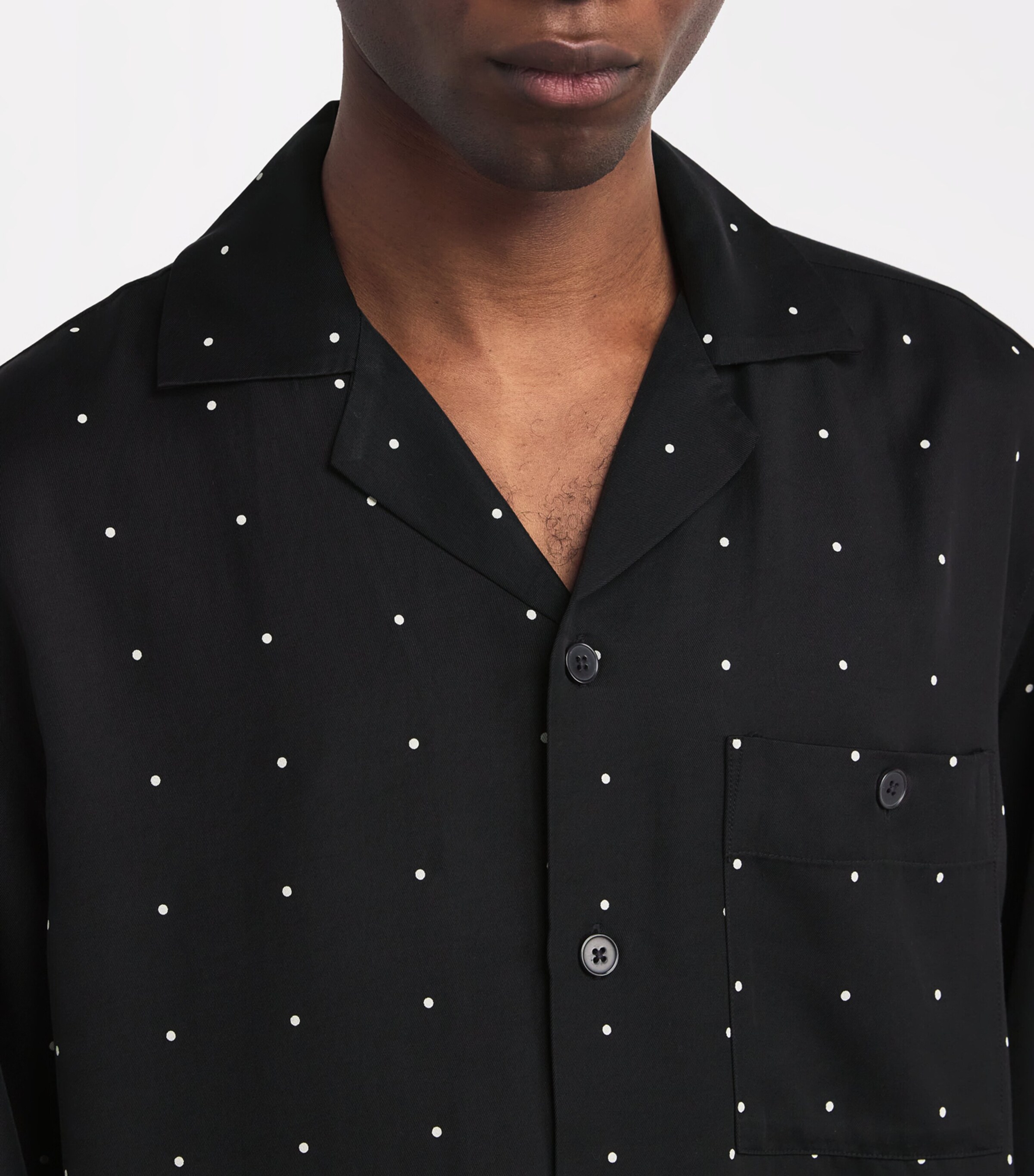 Polka Dot Shirt 976 BLCK / CREAM DOT Image 6