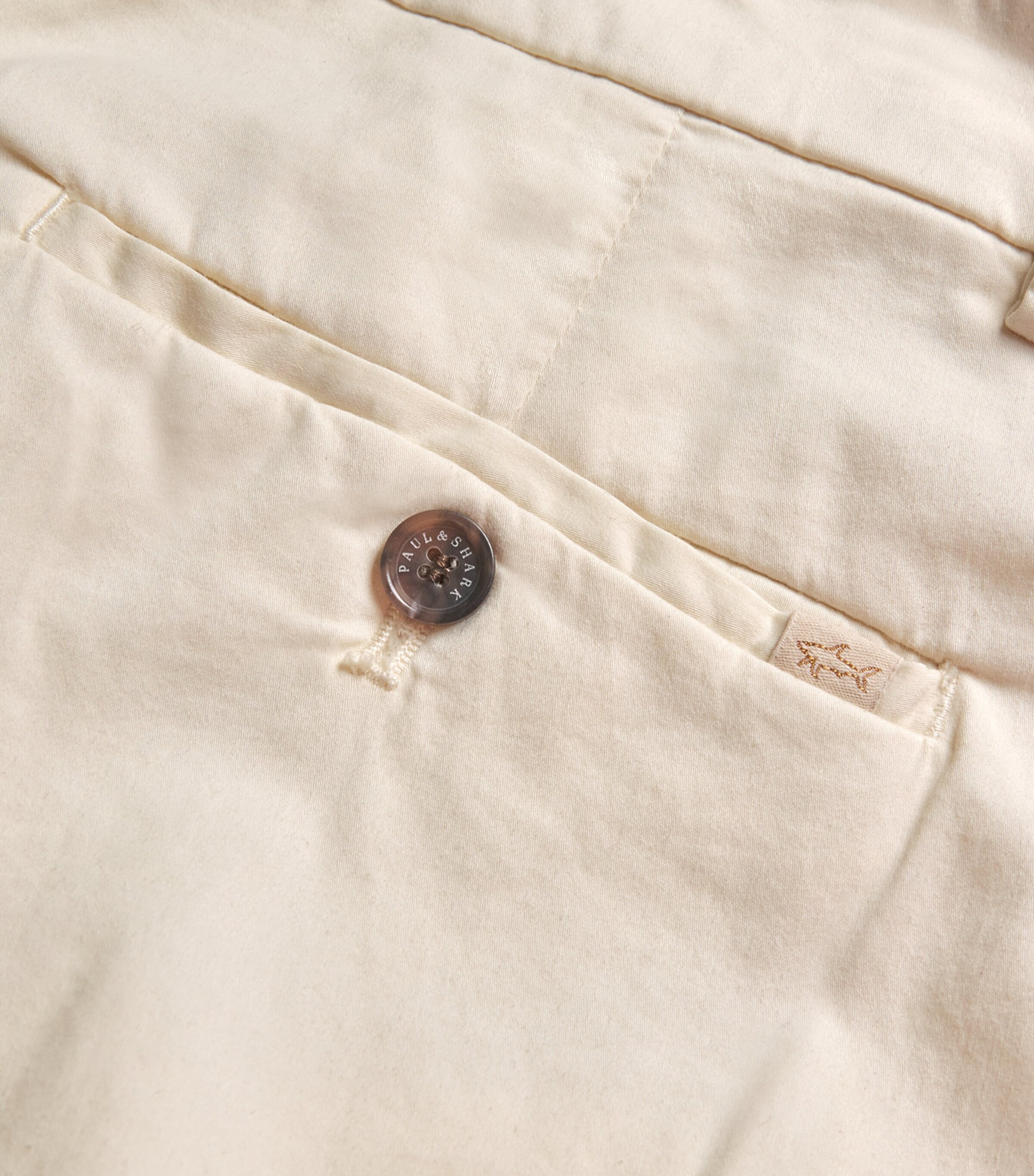 Cotton-Silk-Blend Straight Chinos 030 TOFU Image 5