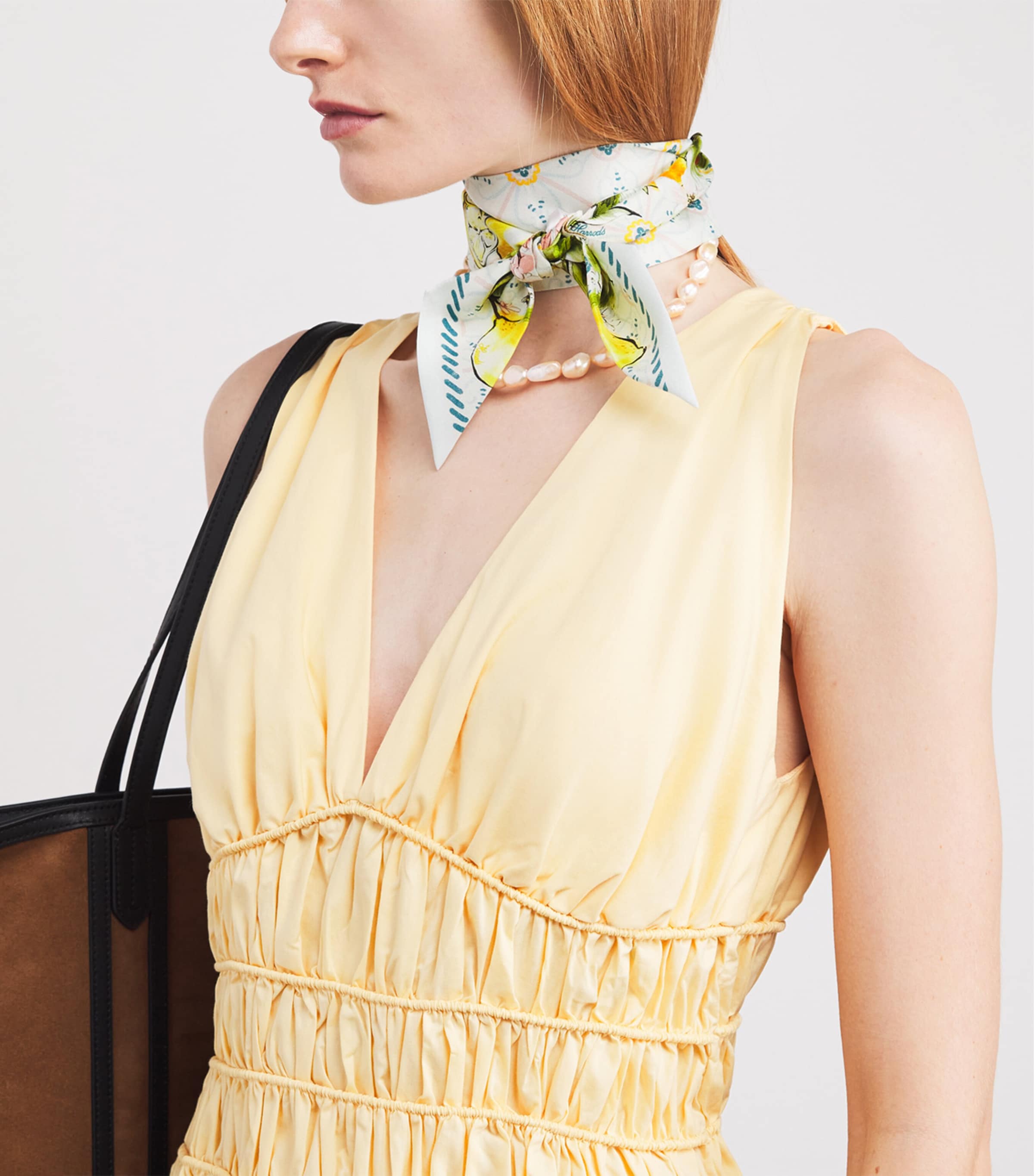 Silk High Summer Twilly Scarf YELLOW Image 2