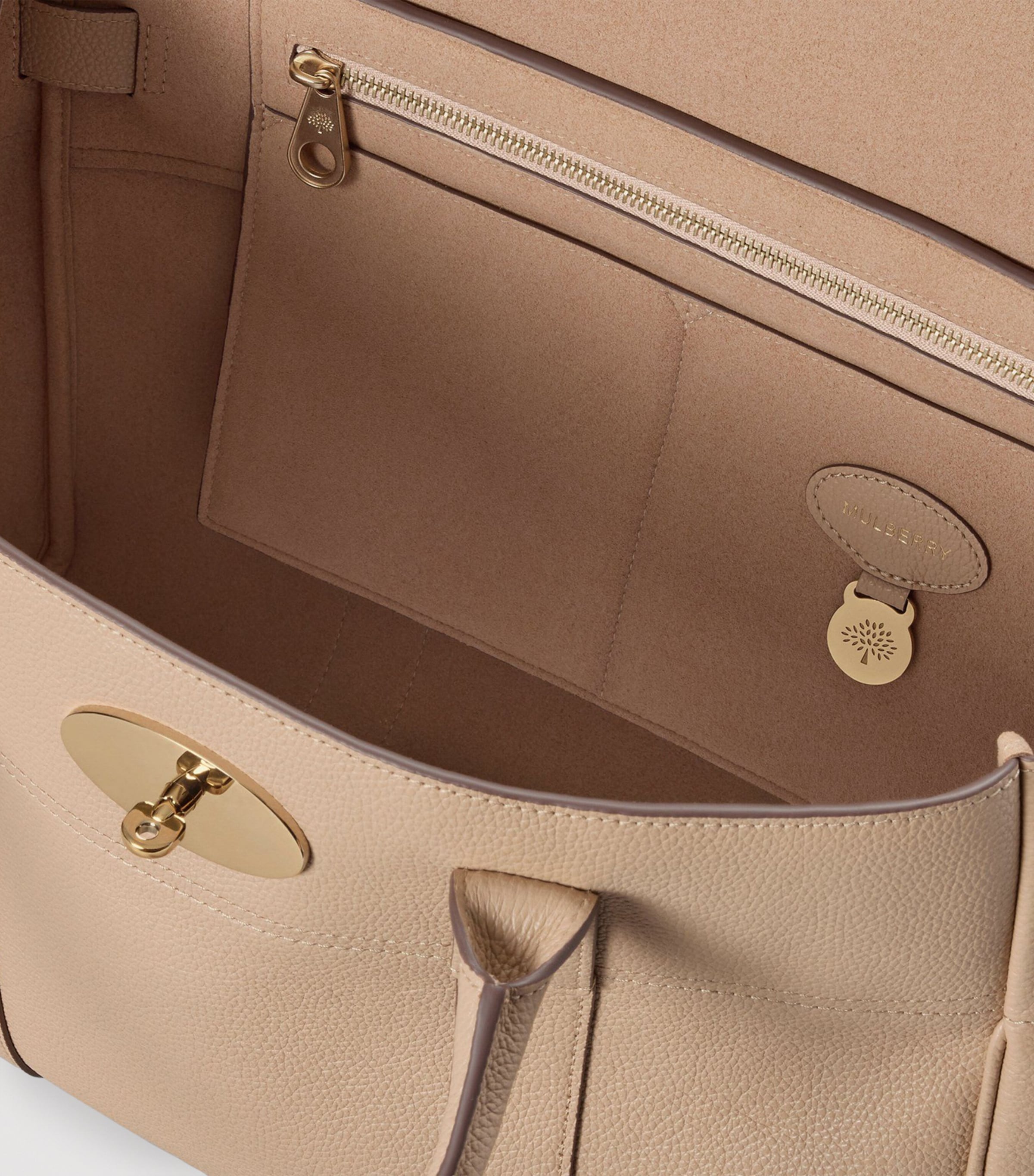 Small Leather Bayswater Shoulder Bag CRUMPET Image 4