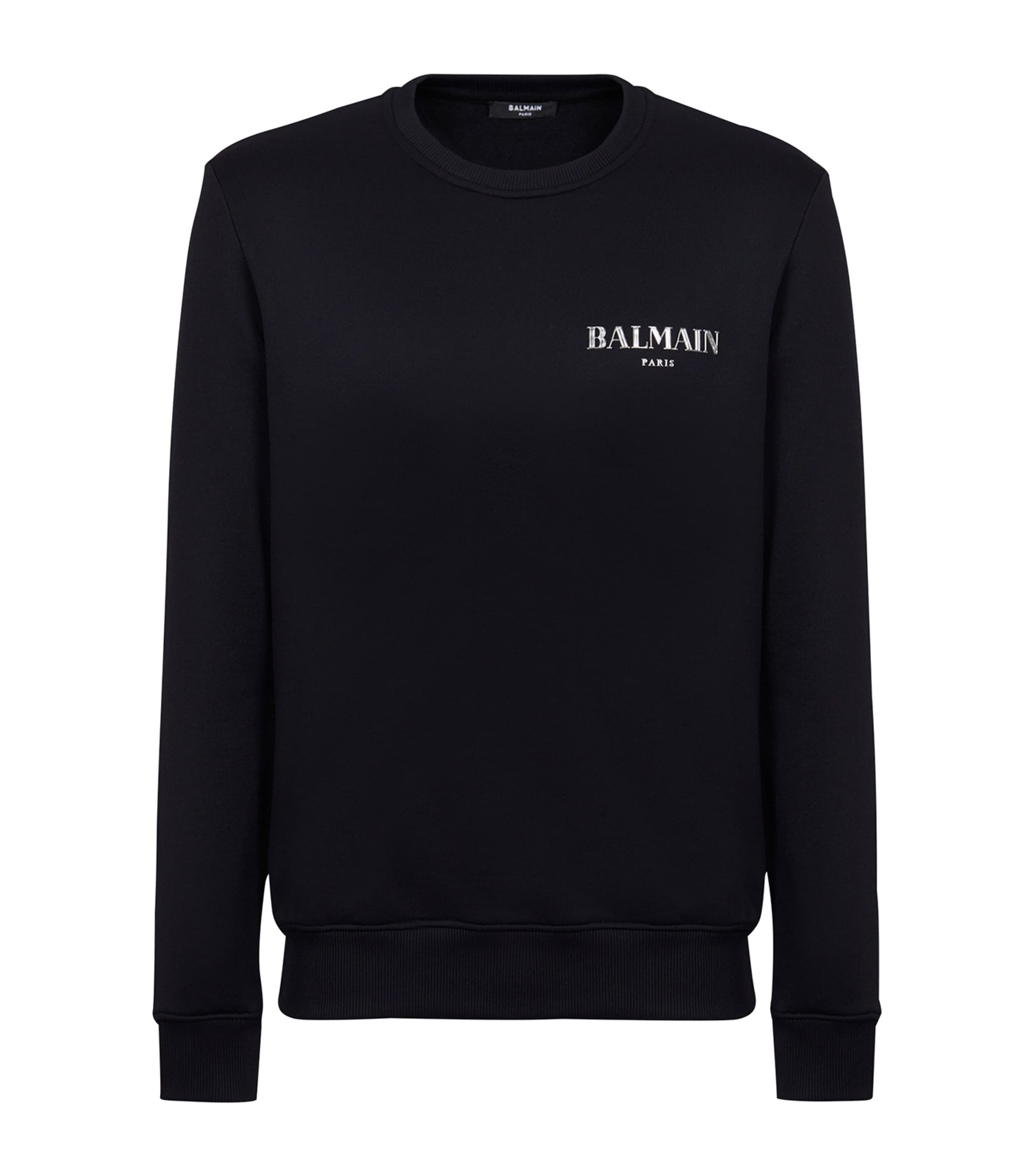 BALMAIN JERSEY LOGO SWEATSHIRT