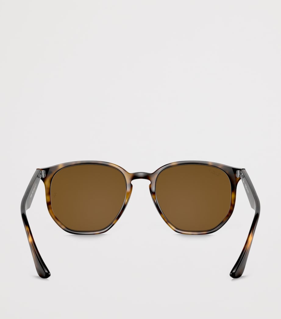 Ray-Ban Tortoiseshell Irregular Sunglasses Image 4