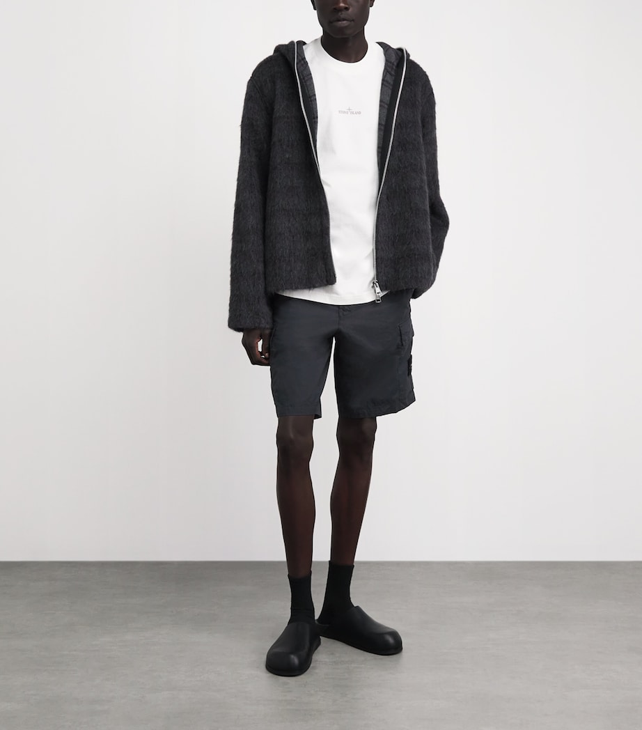 Stone Island Mens Stretch-Cotton Tela Bermuda Shorts Image 2