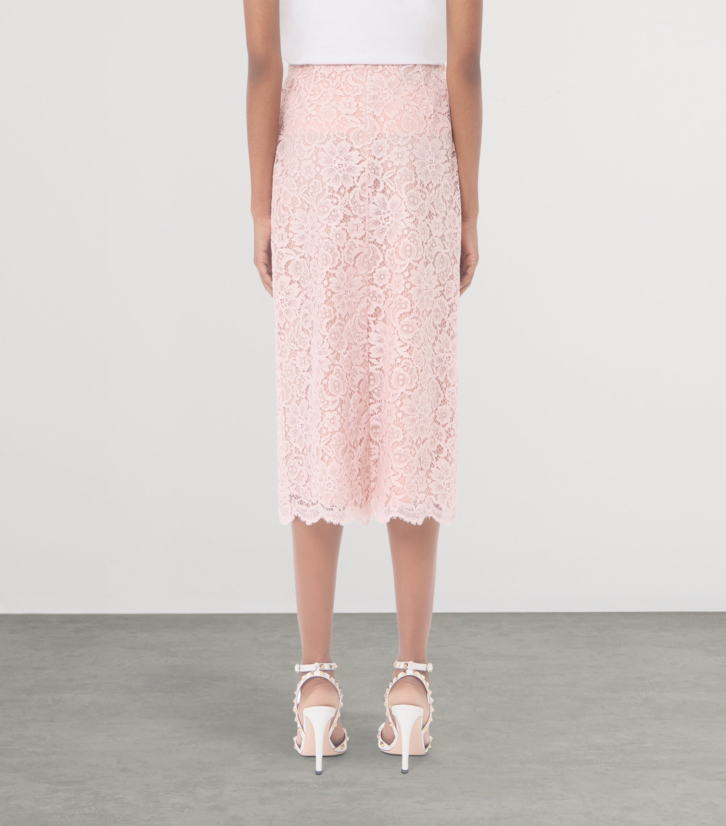 Valentino Womens Lace Midi Skirt Image 5