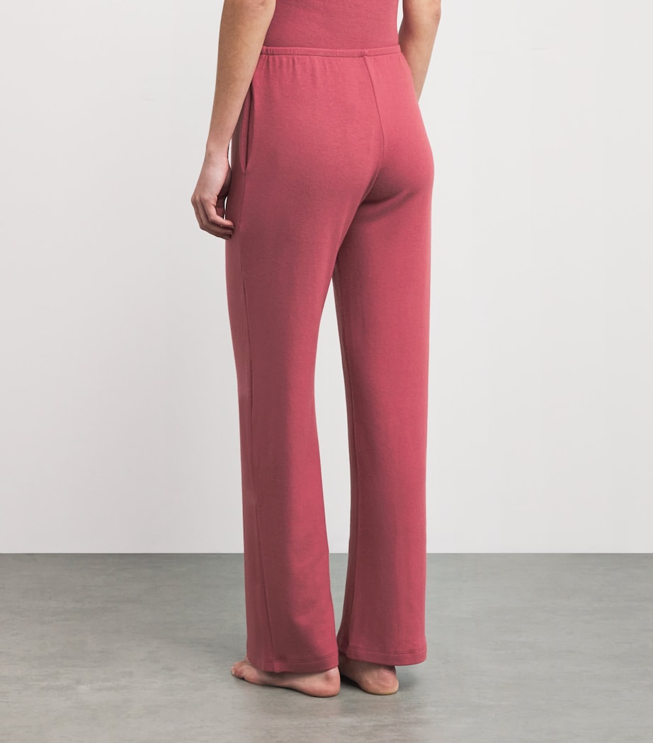 Lauren Wide-Leg Lounge Trousers RADISH Image 4