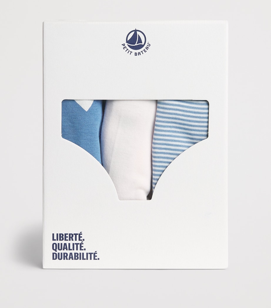 Petit Bateau Pack of 3 Cotton Briefs (6-12 Years) Image 3