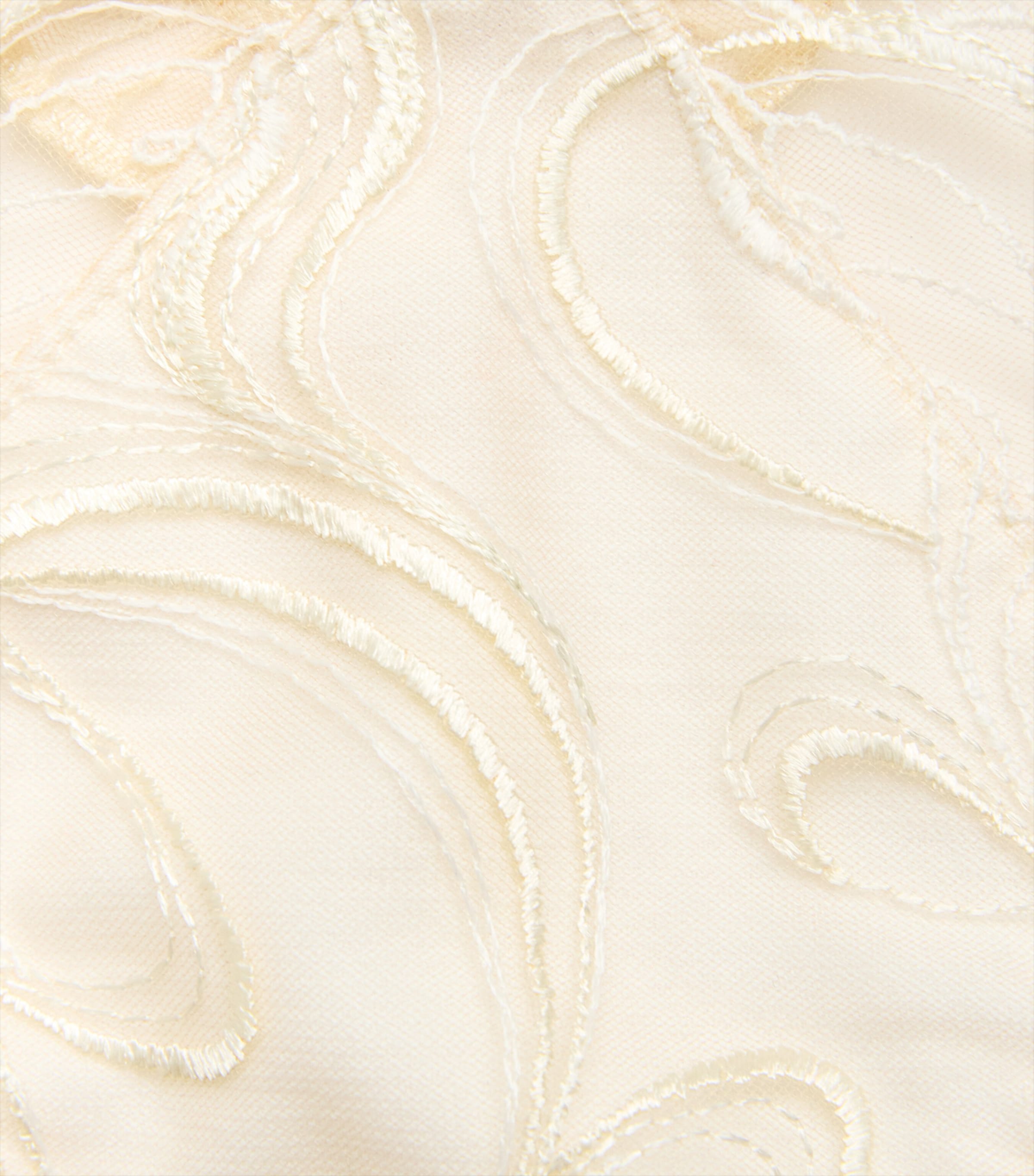 Bordelle Womens Embroidered Pearl Thong Cream Glow Image 4