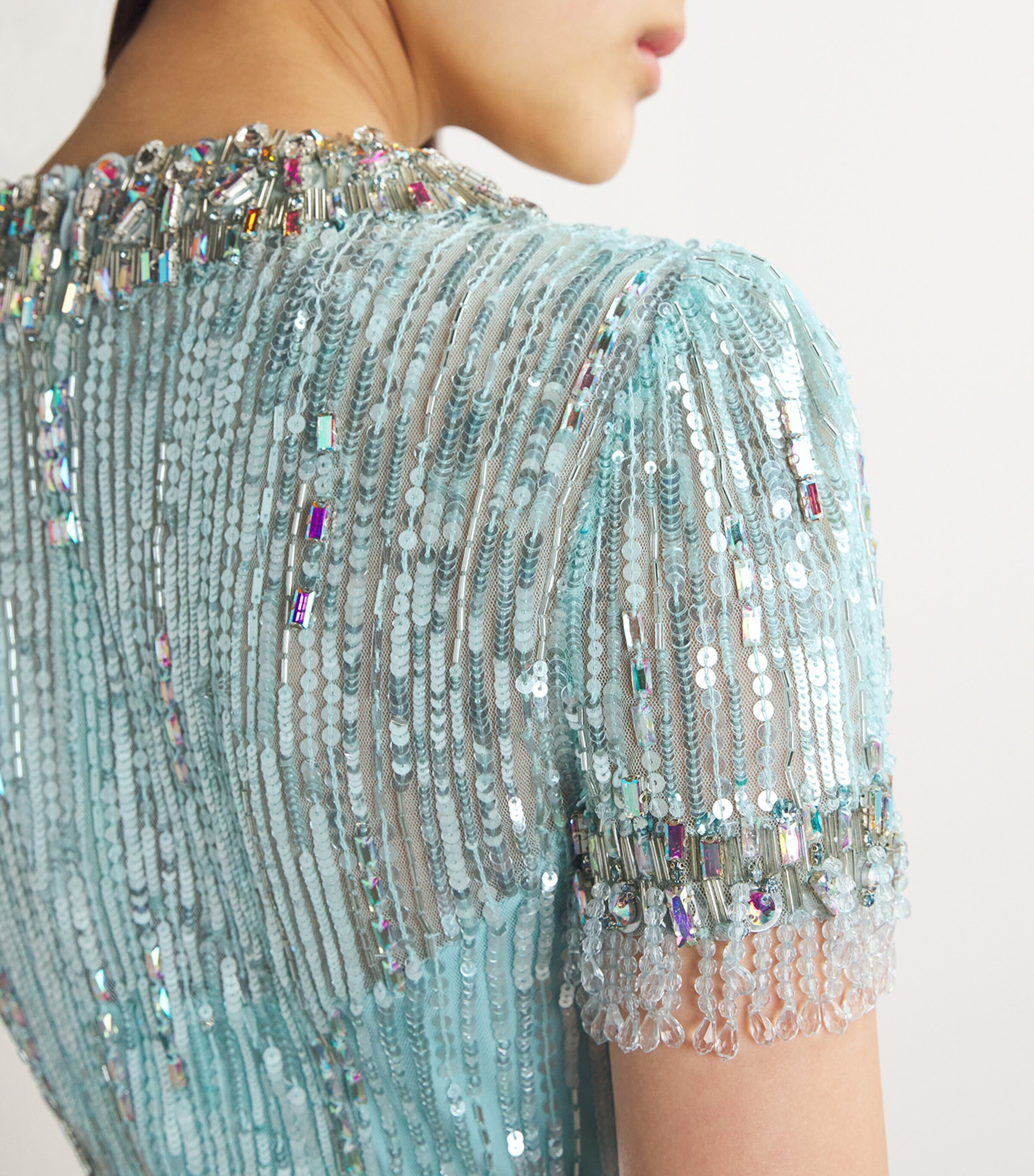 Sequinned Nova Gown CRDN BLUE 2081/RNBW Image 6