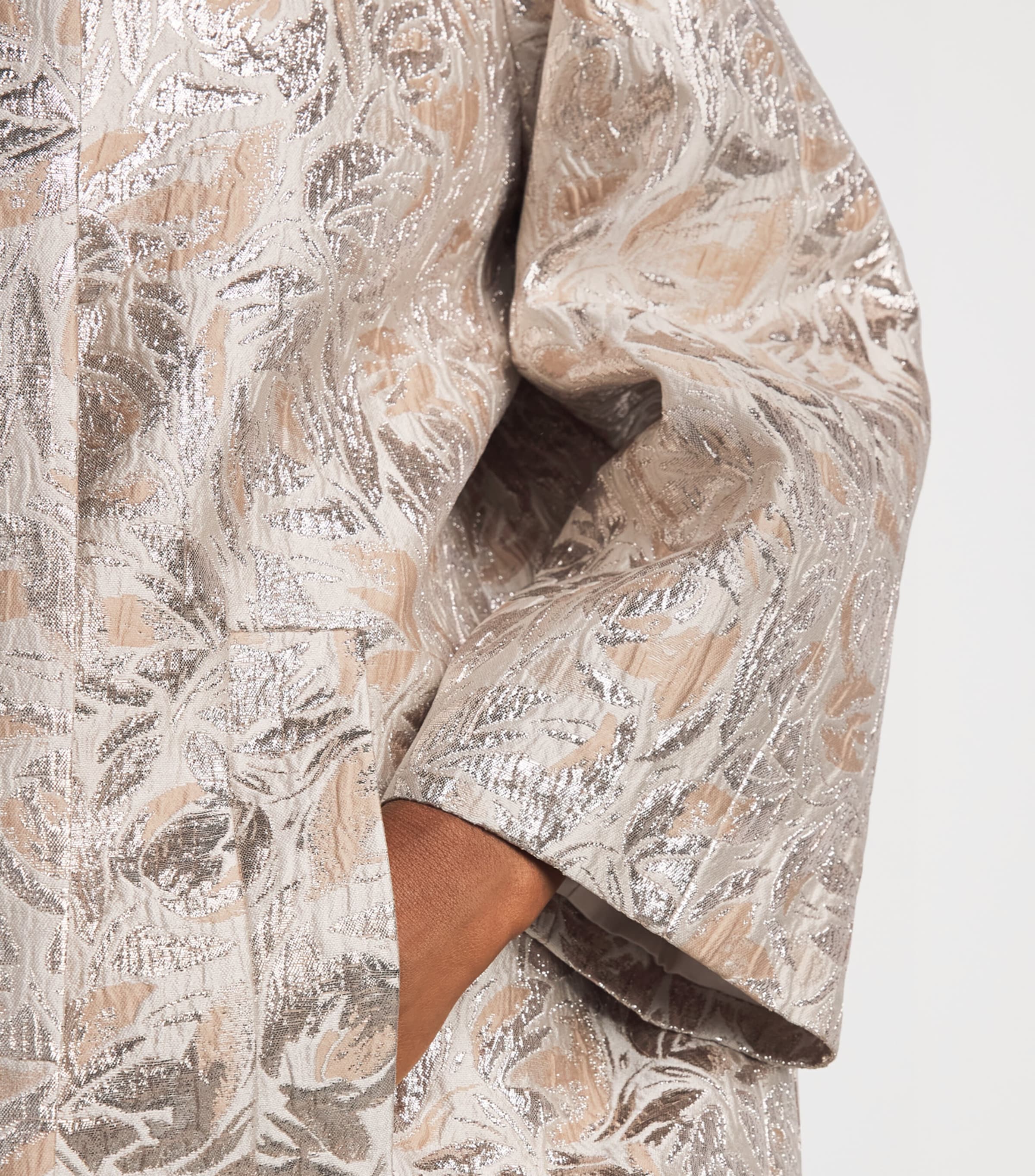 Huishan Zhang Womens Pippa Opera Coat Gold Image 3