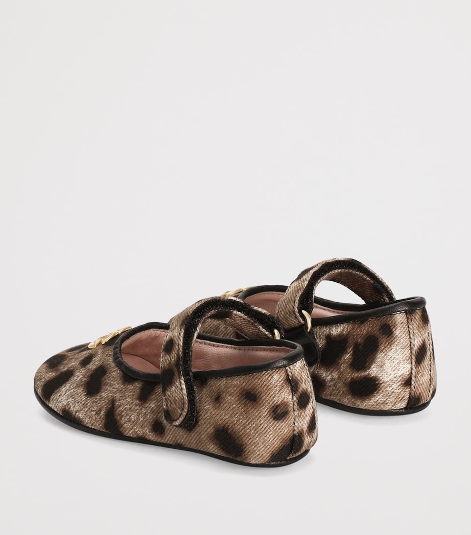 Dolce&Gabbana Kids Leopard Print Ballet Flats N Image 3