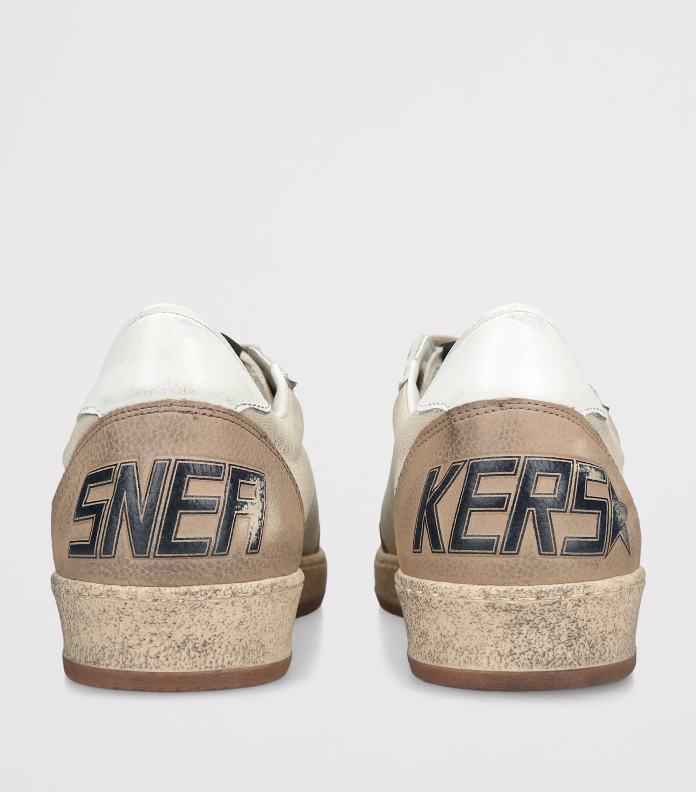 Golden Goose Leather Ballstar Sneakers White/navy Image 2