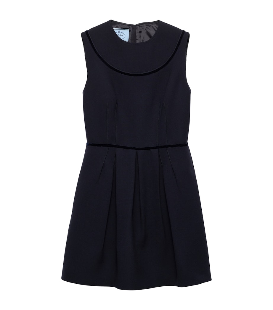 Wool Natté Sleeveless Mini Dress F0008 Image 1
