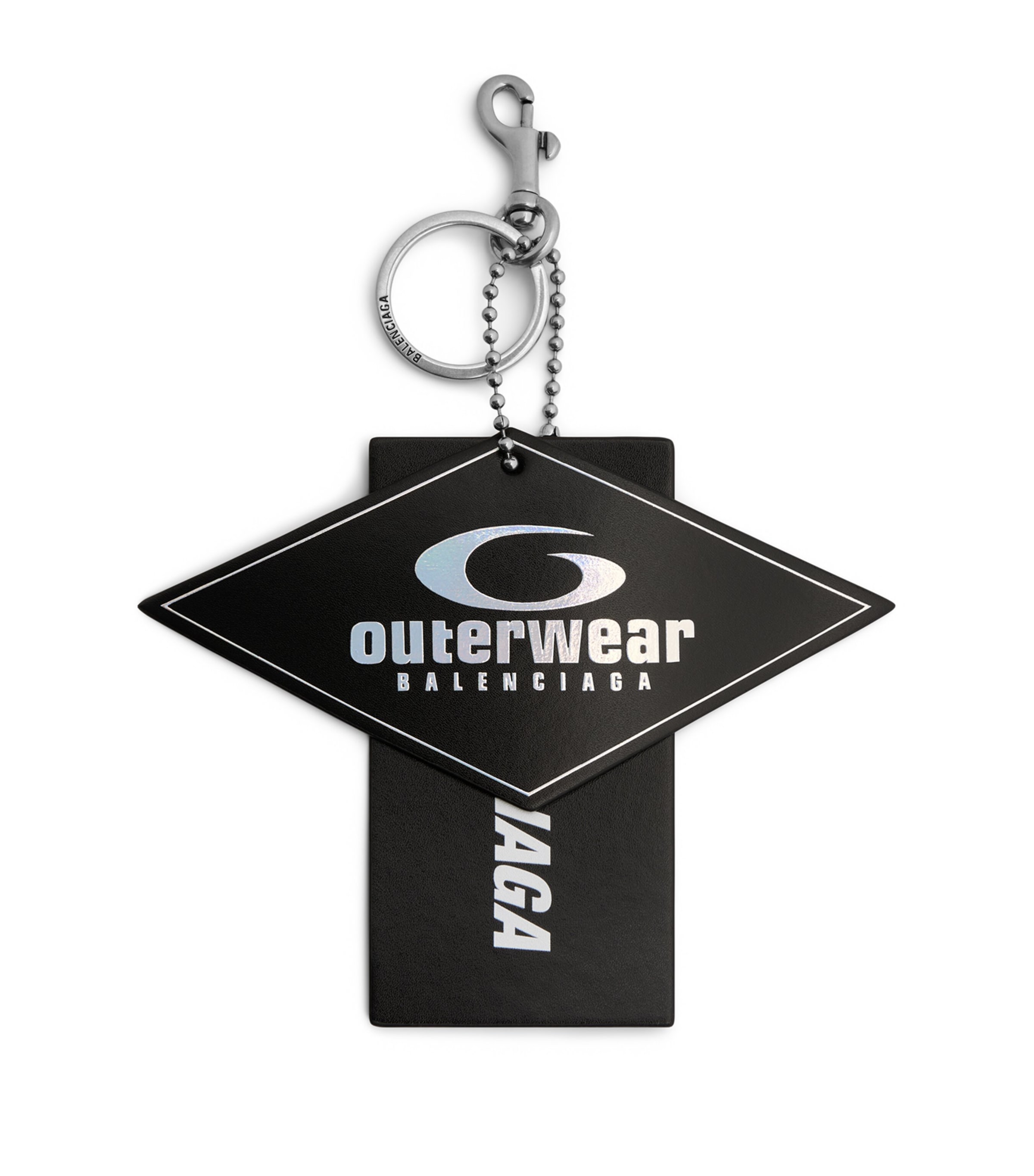 Leather Two Tag Keyring 1179 Image 1