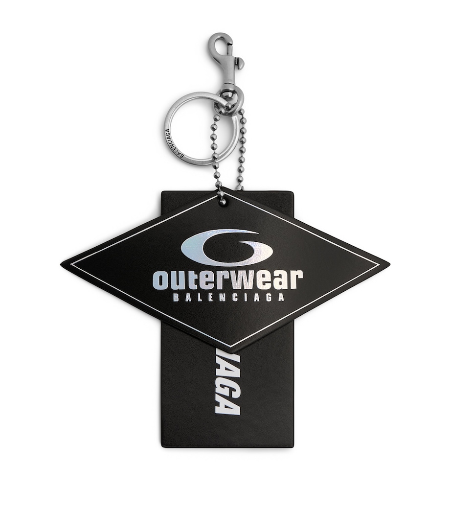 Leather Two Tag Keyring 1179 Image 1