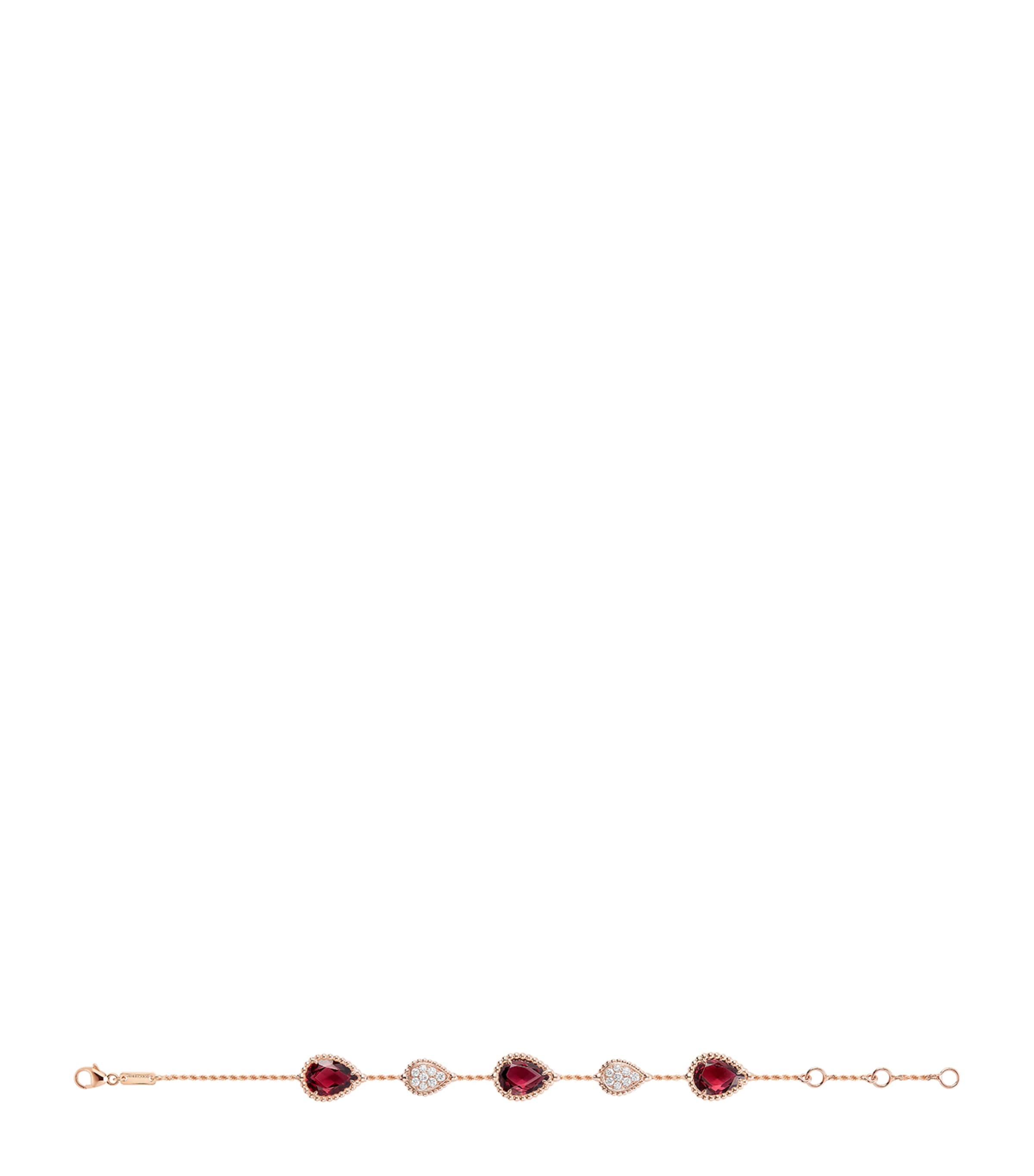 Rose Gold and Diamond Serpent Bohème Five Motifs Bracelet PINK Image 2