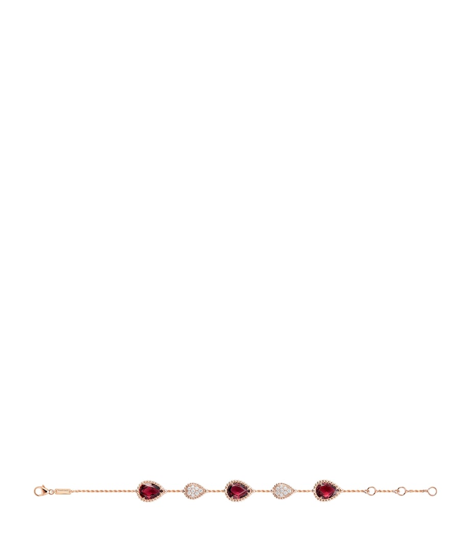 Rose Gold and Diamond Serpent Bohème Five Motifs Bracelet PINK Image 2