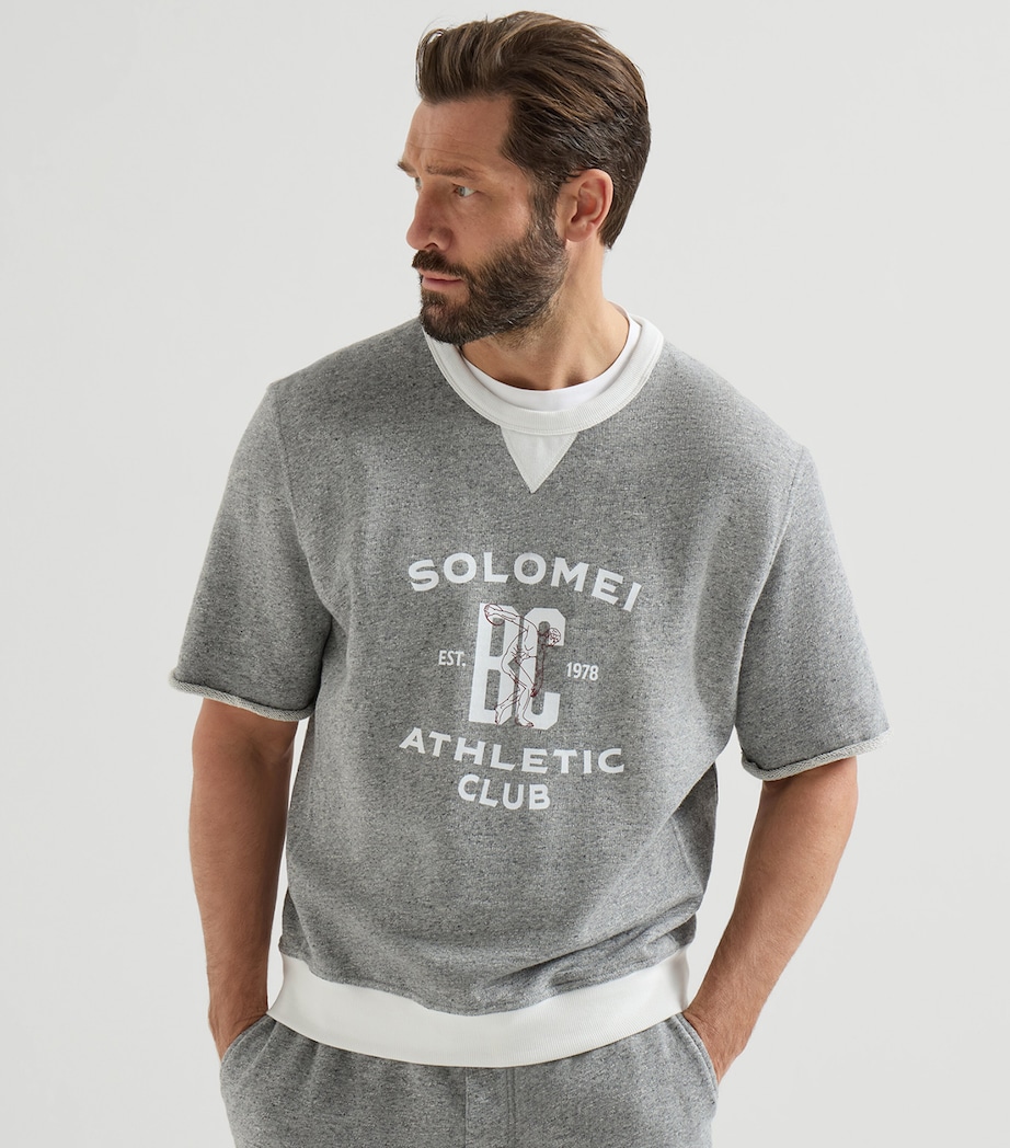 Brunello Cucinelli Mens Cotton-Blend Athletic Club Sweatshirt Image 3