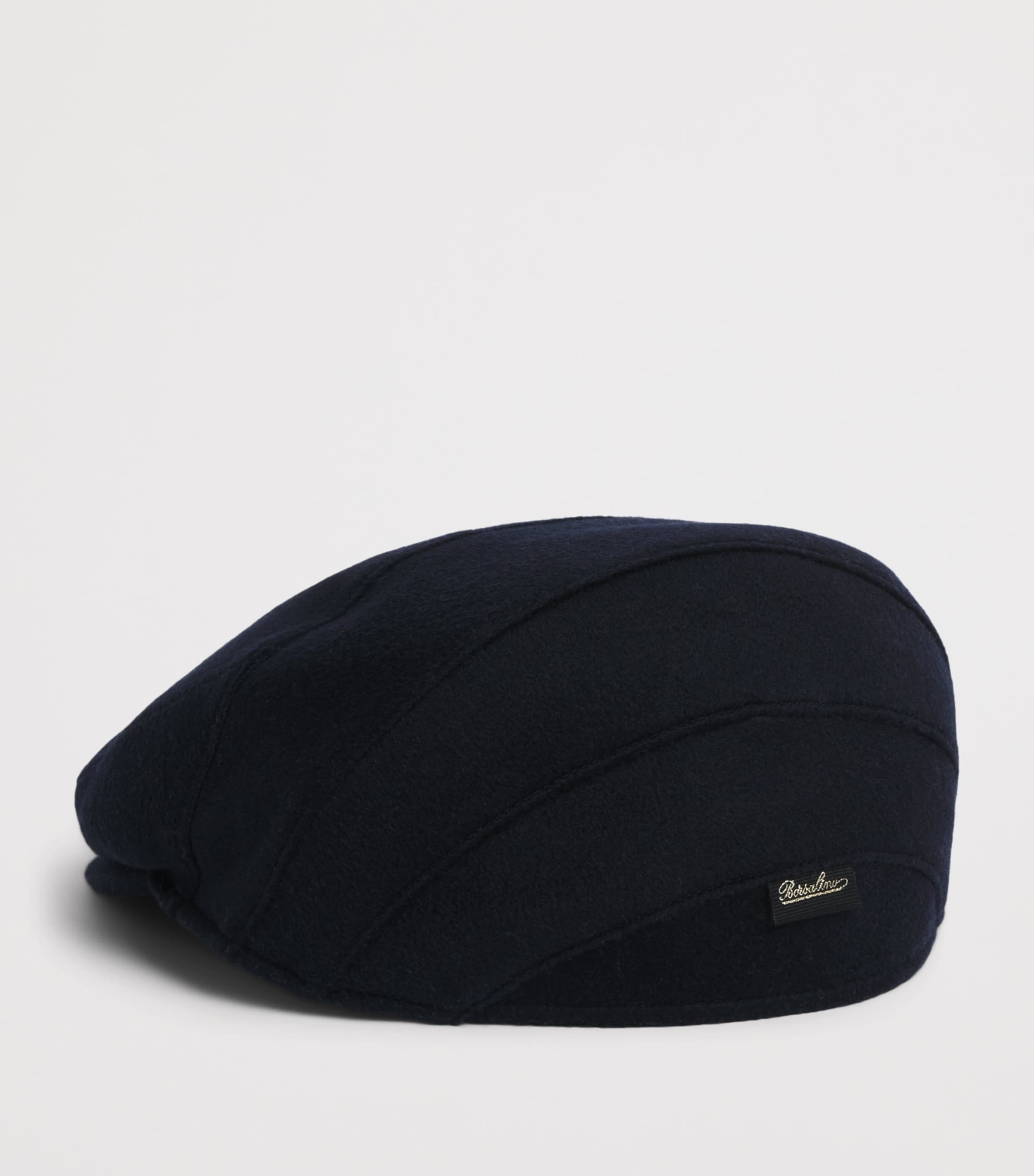 Borsalino Cashmere Vincenzo Flat Cap Unito Blu Navy Image 2