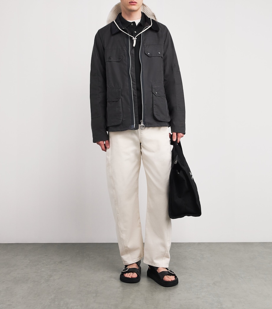 Cotton Mesh Custom-Fit Polo Shirt POLO BLACK Image 2