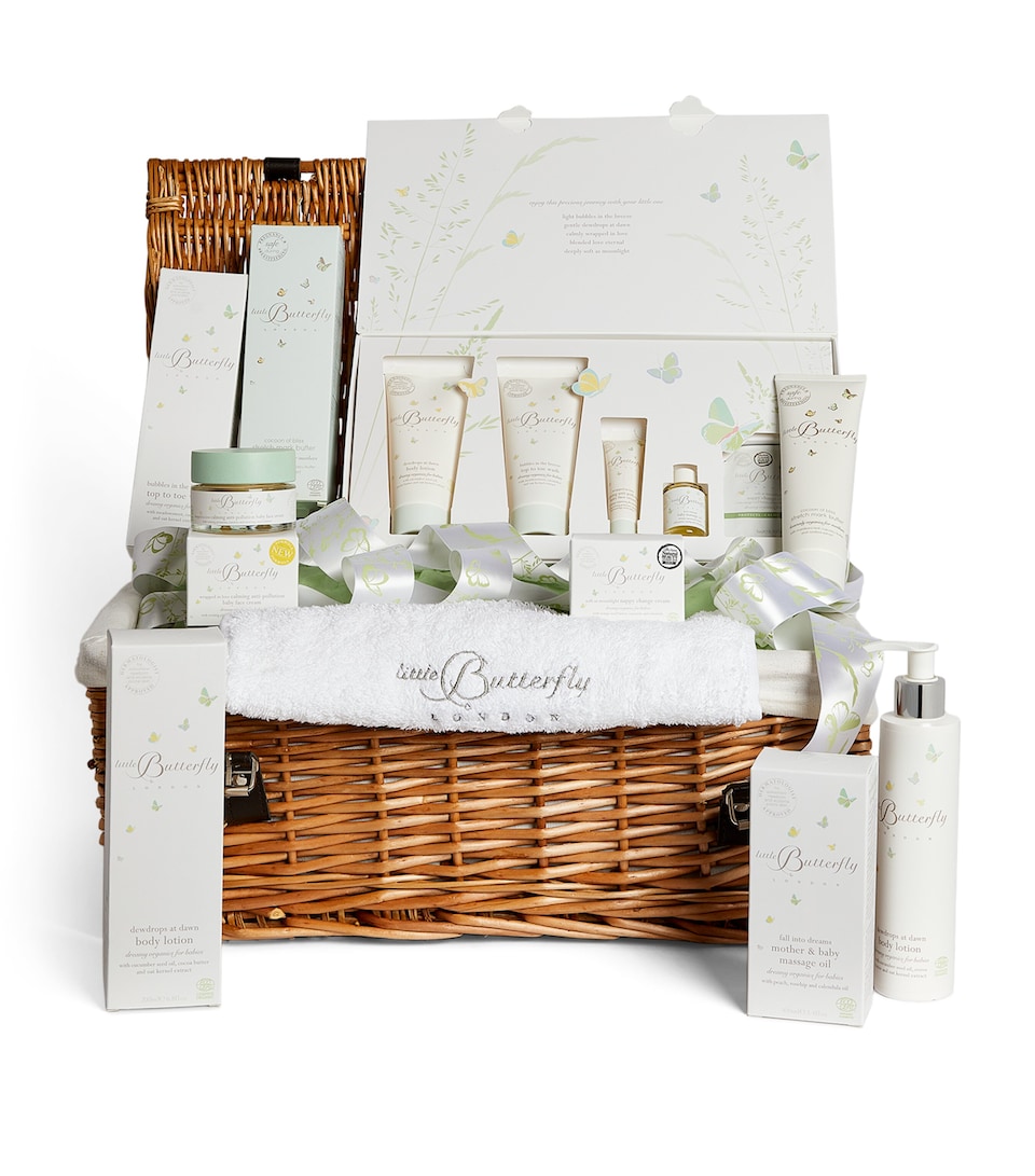 Little Butterfly London Kids Mother & Baby Skincare Deluxe Medium Hamper Baskets