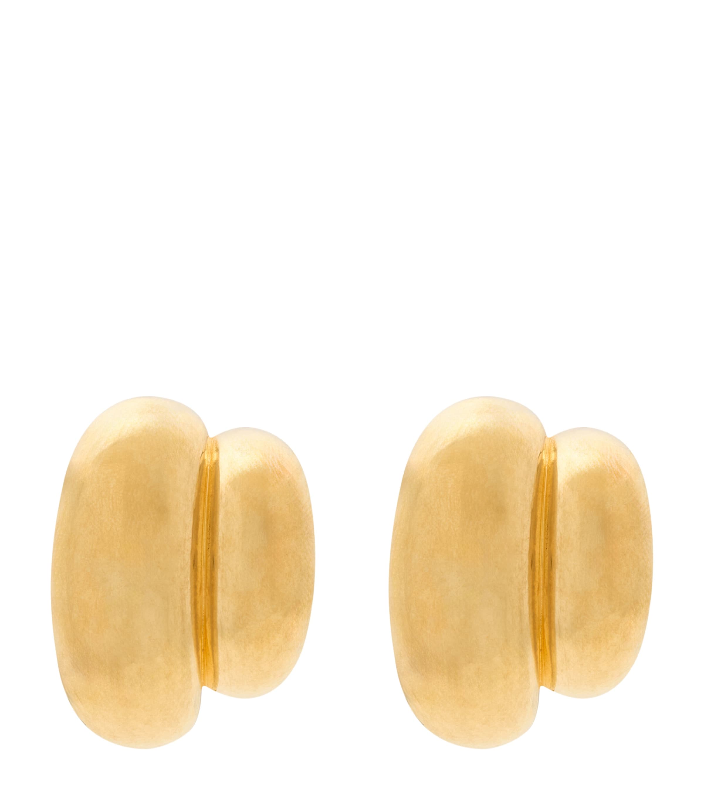 Saint Laurent Double Domed Clip-On Earrings Image 1