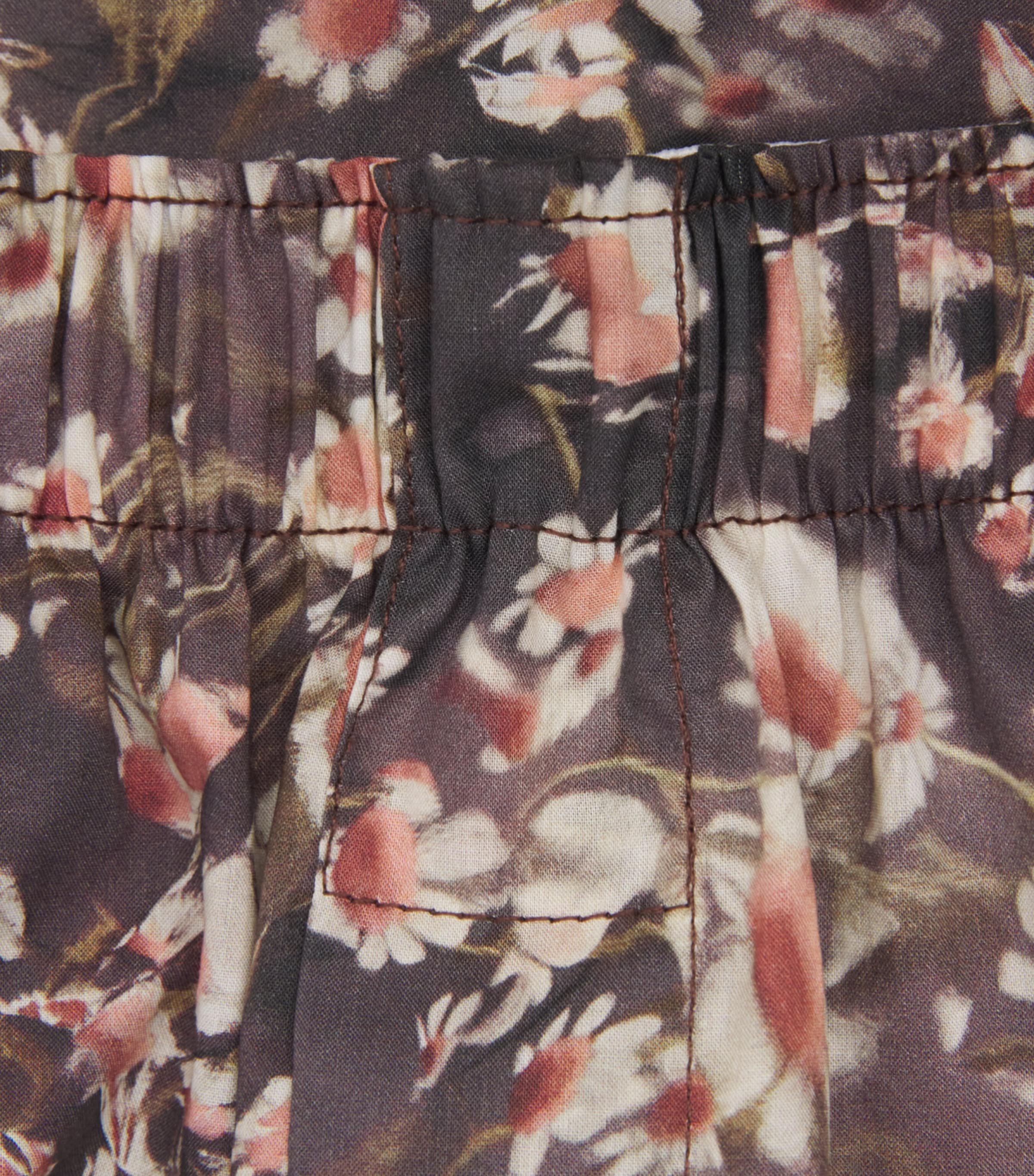 Sunspel Mens Cotton Printed Boxer Shorts Brhb Dark Brown Image 5
