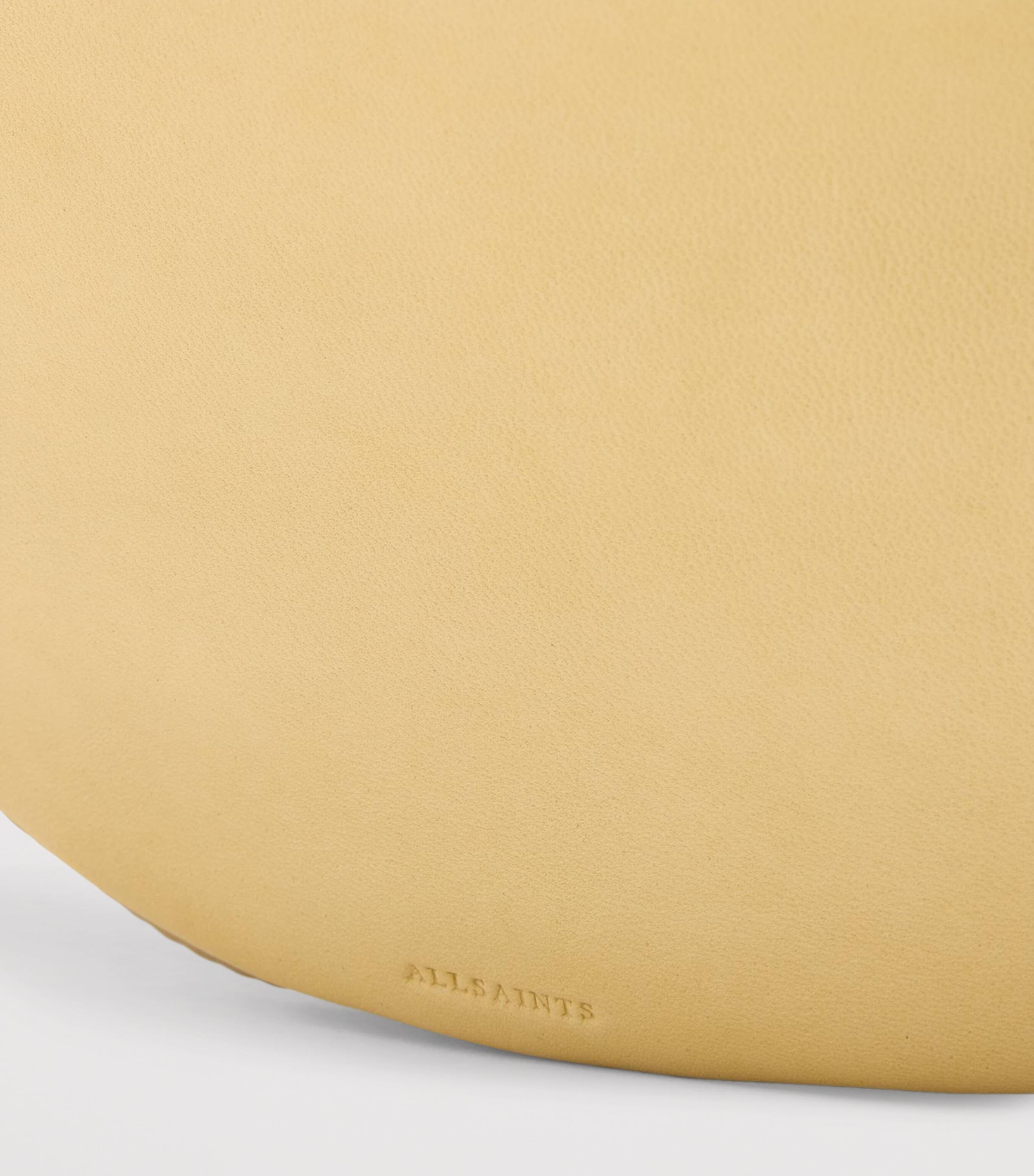 AllSaints Micro  Leather Luna Shoulder Bag Mellow Yellow Image 5