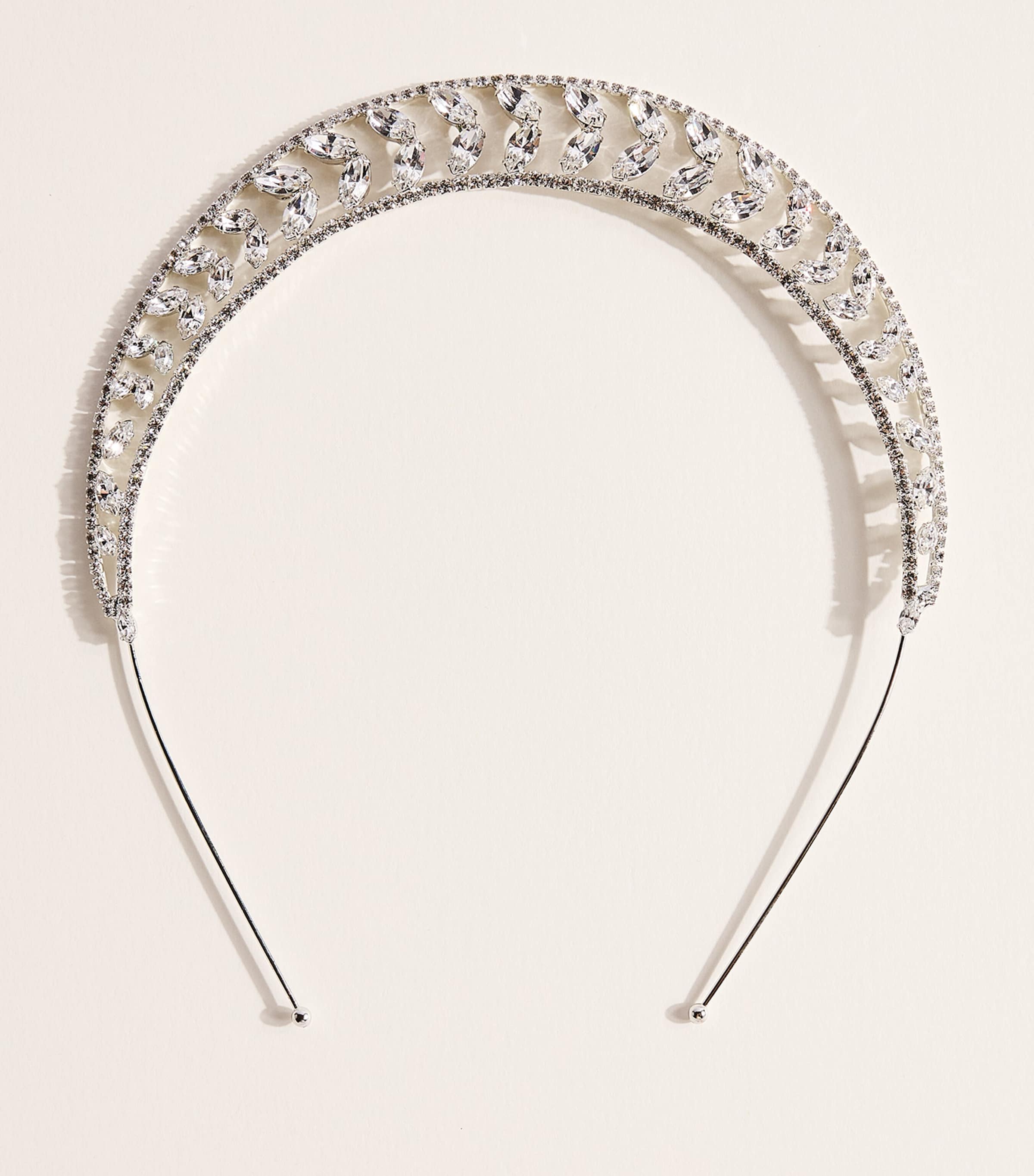 Jennifer Behr Crystal-Embellished Alessia Tiara Crystal Image 1