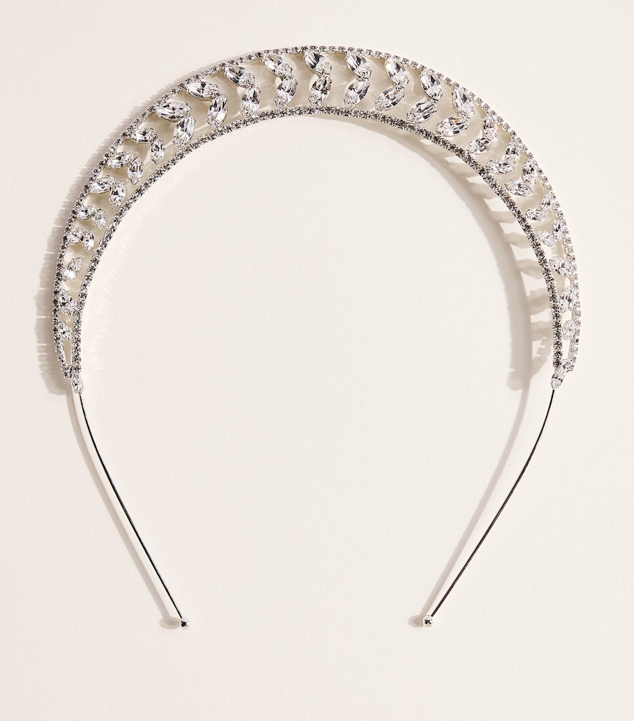 Jennifer Behr Crystal-Embellished Alessia Tiara Crystal Image 1