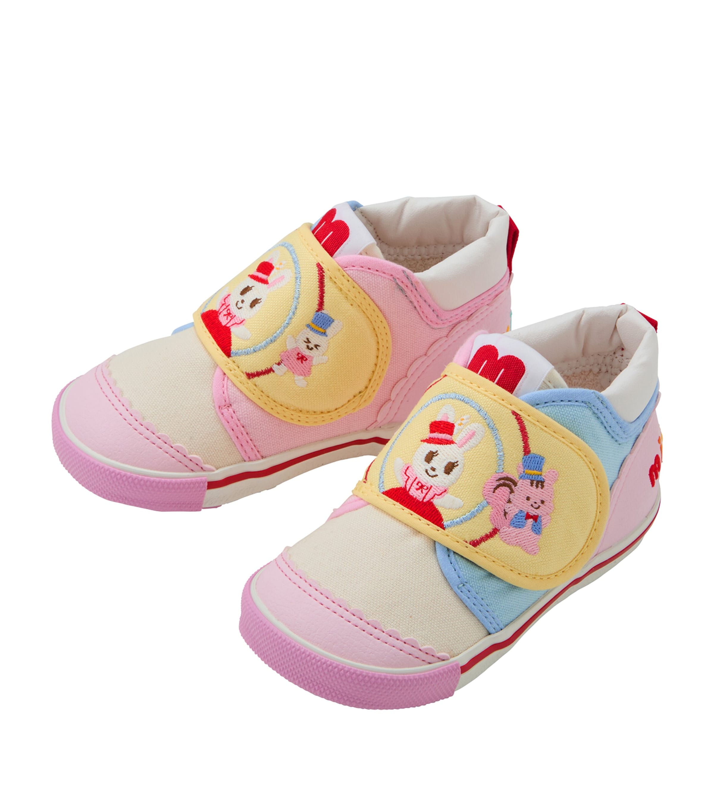 Miki House Cotton-Blend Velcro Sneakers | Kids New In | Baby Clothing | Baby Shoes | Trainers | Designers | Miki House