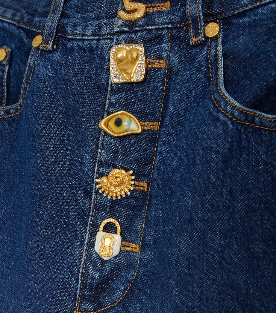 Bijoux Buttons Bootcut Jeans 701NAVY Image 6